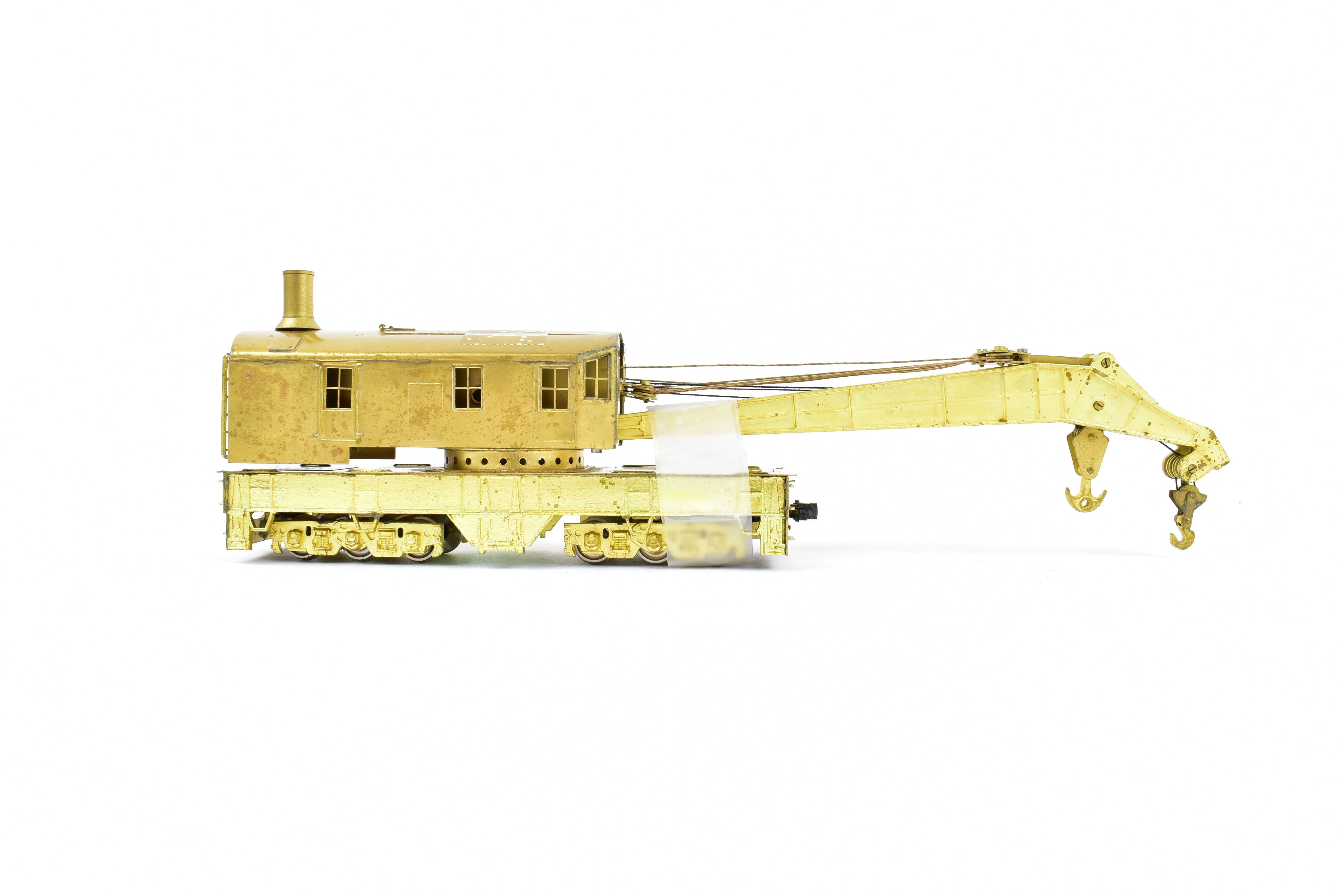 HO Scale Brass Lambert 250-Ton Railway Crane for Track Maintenance
