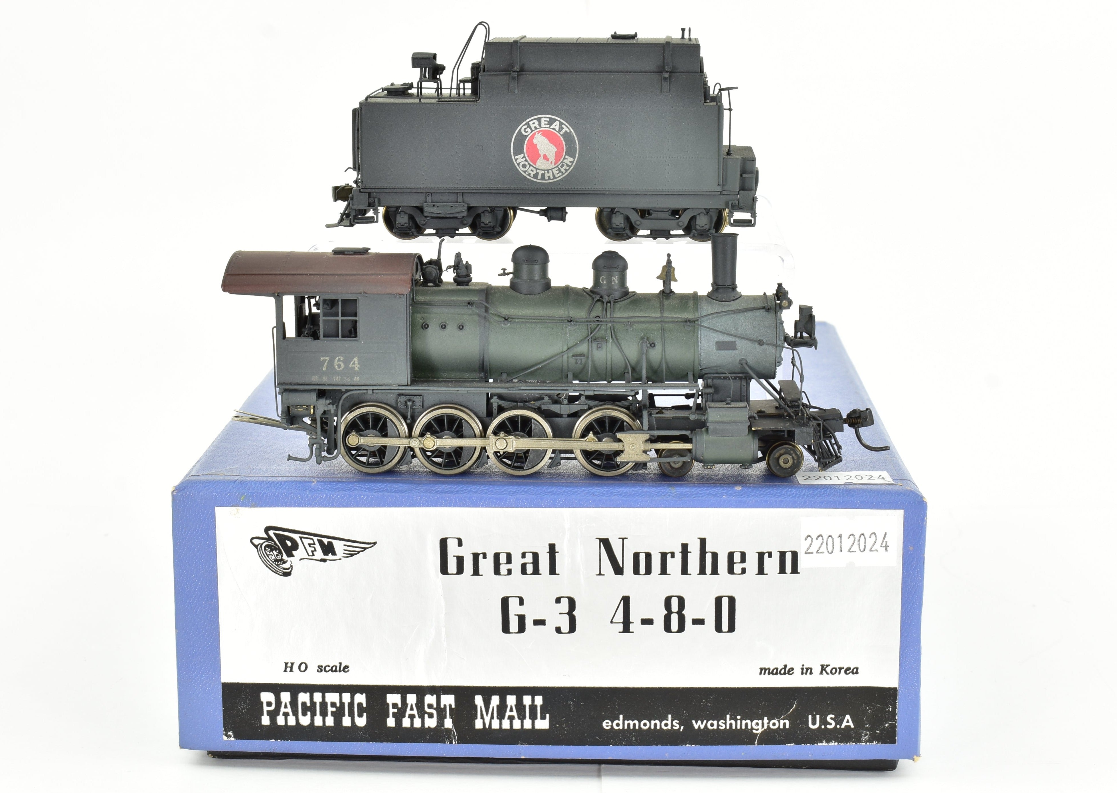 Custom Painted HO Brass Samhongsa Great Northern G - 3 Class 4 - 8 - 0 Mastodon PFM