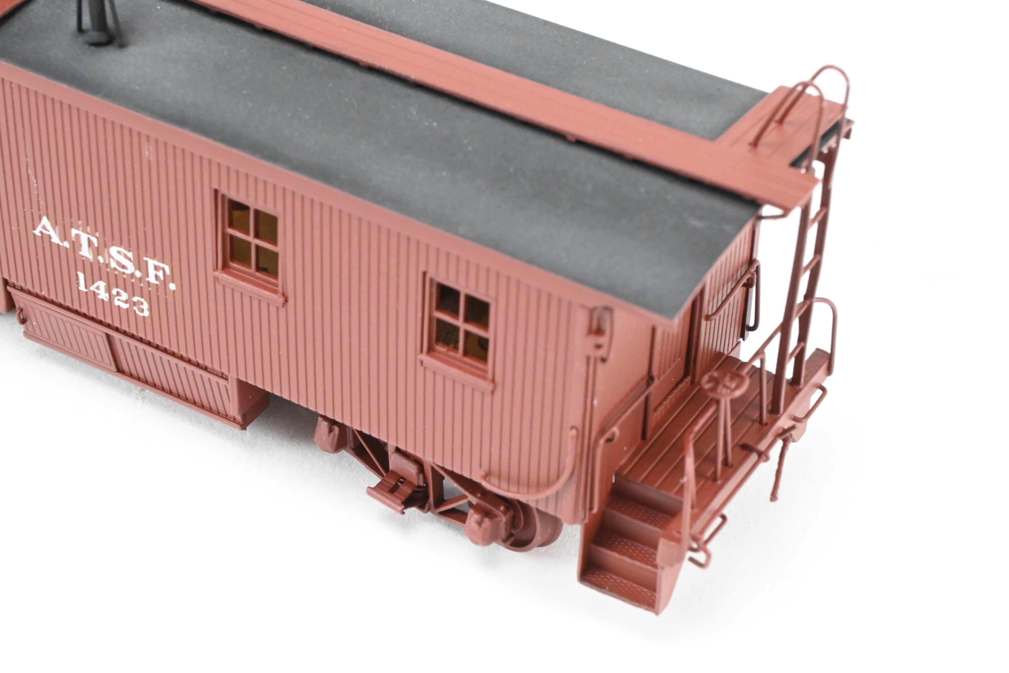 1930s HO Brass ATSF - Santa Fe Wood Caboose CP No. 1423 by Pecos River Brass