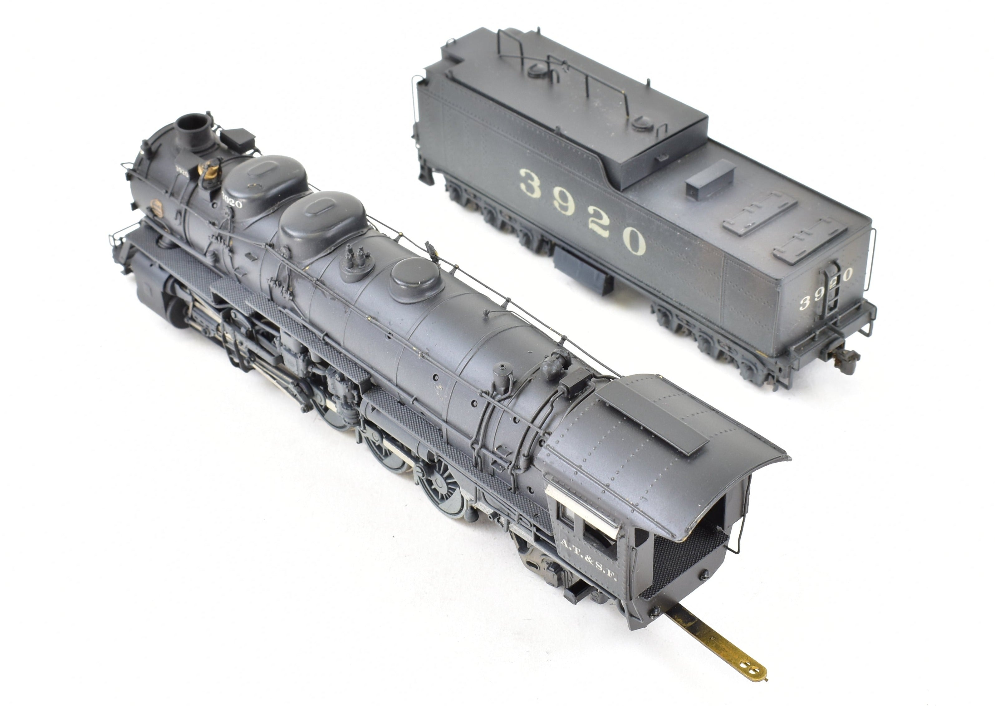 HO Scale Brass PFM ATSF Santa Fe 2-10-2 3800 Class Custom Painted Locomotive No. 3920