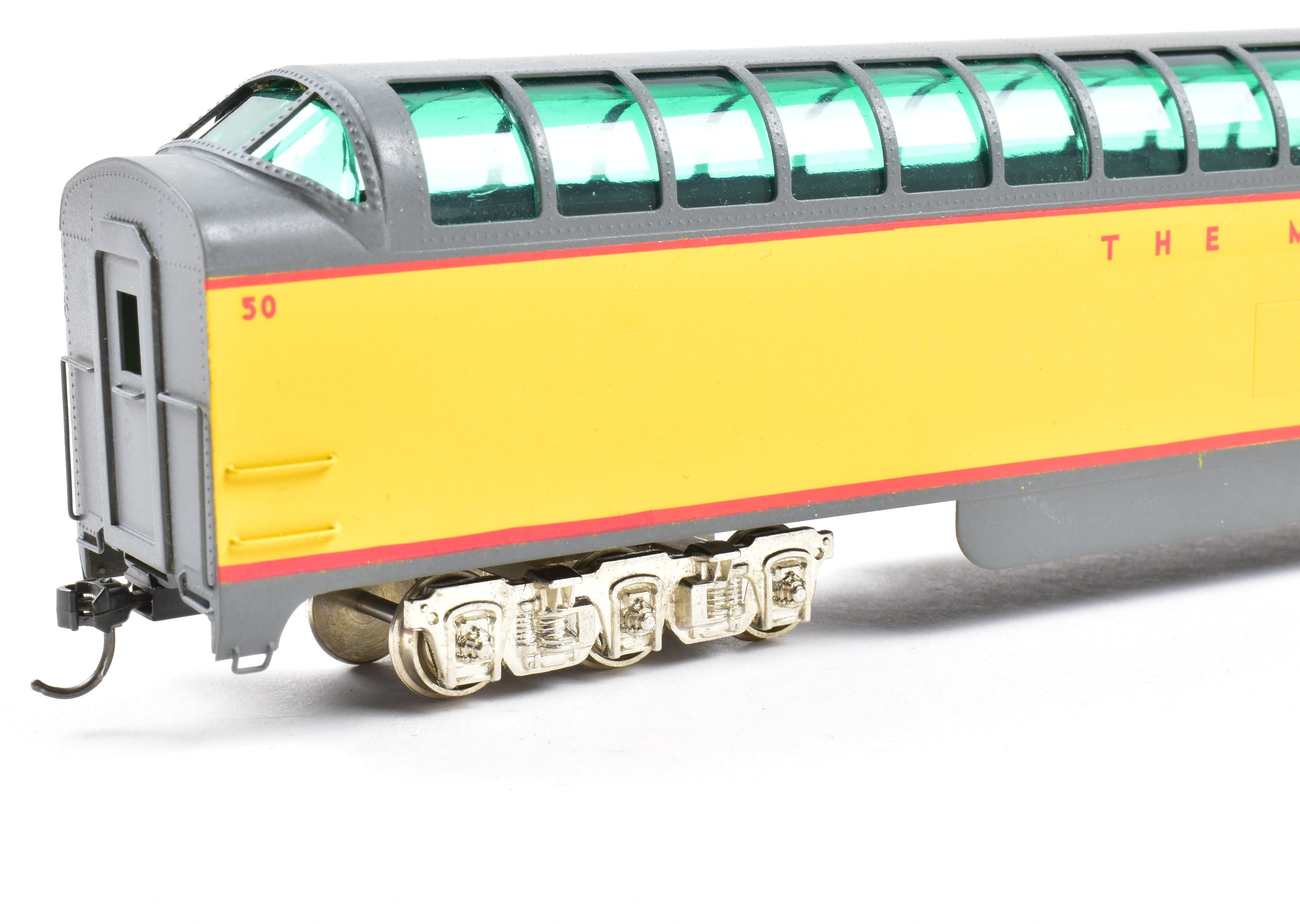 HO Scale Brass Soho Milwaukee Road #50 Super Dome Model with Tinted Glazing