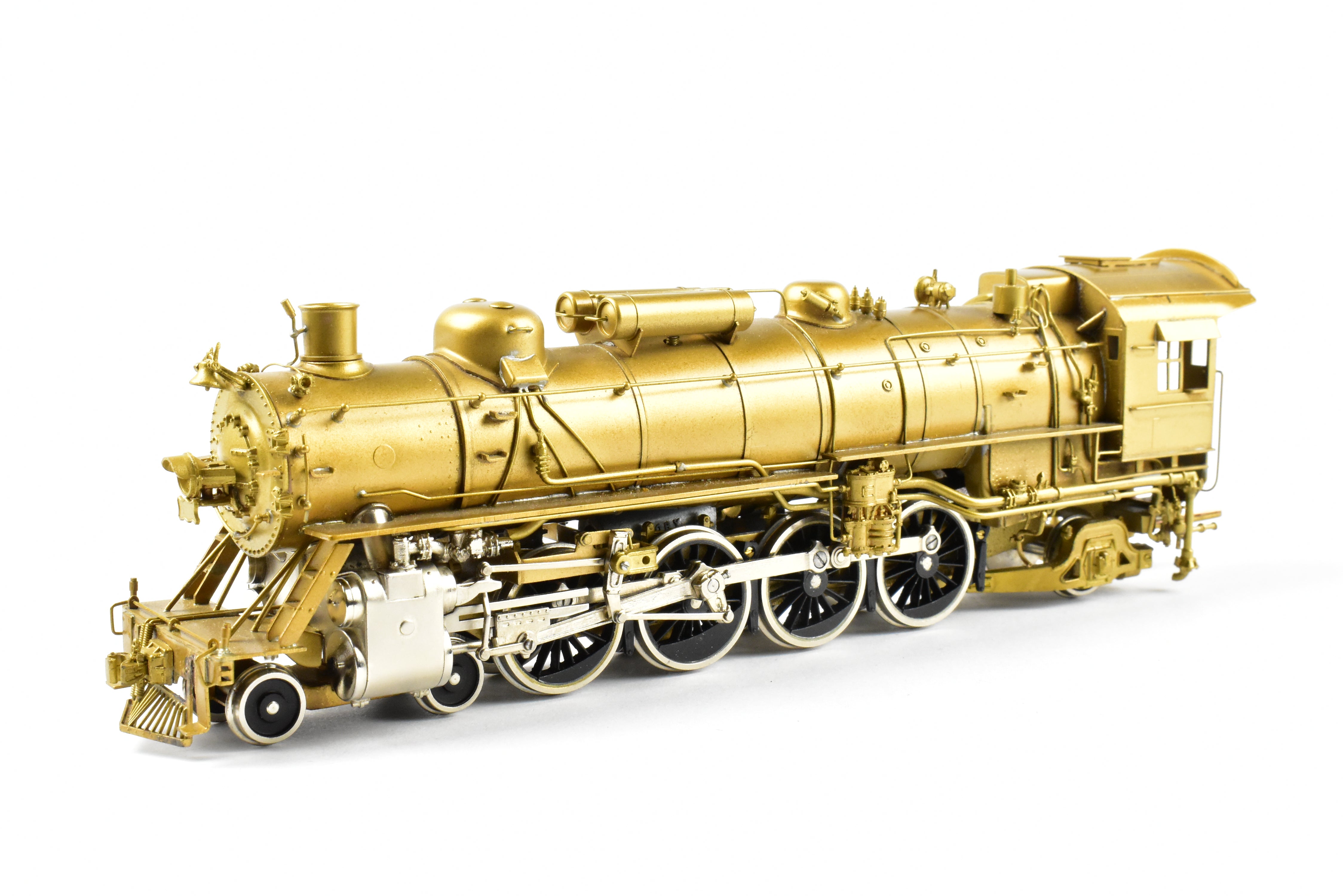 HO Scale Brass Toby PFM Frisco 4-8-2 Mountain Locomotive with Plated Cylinders