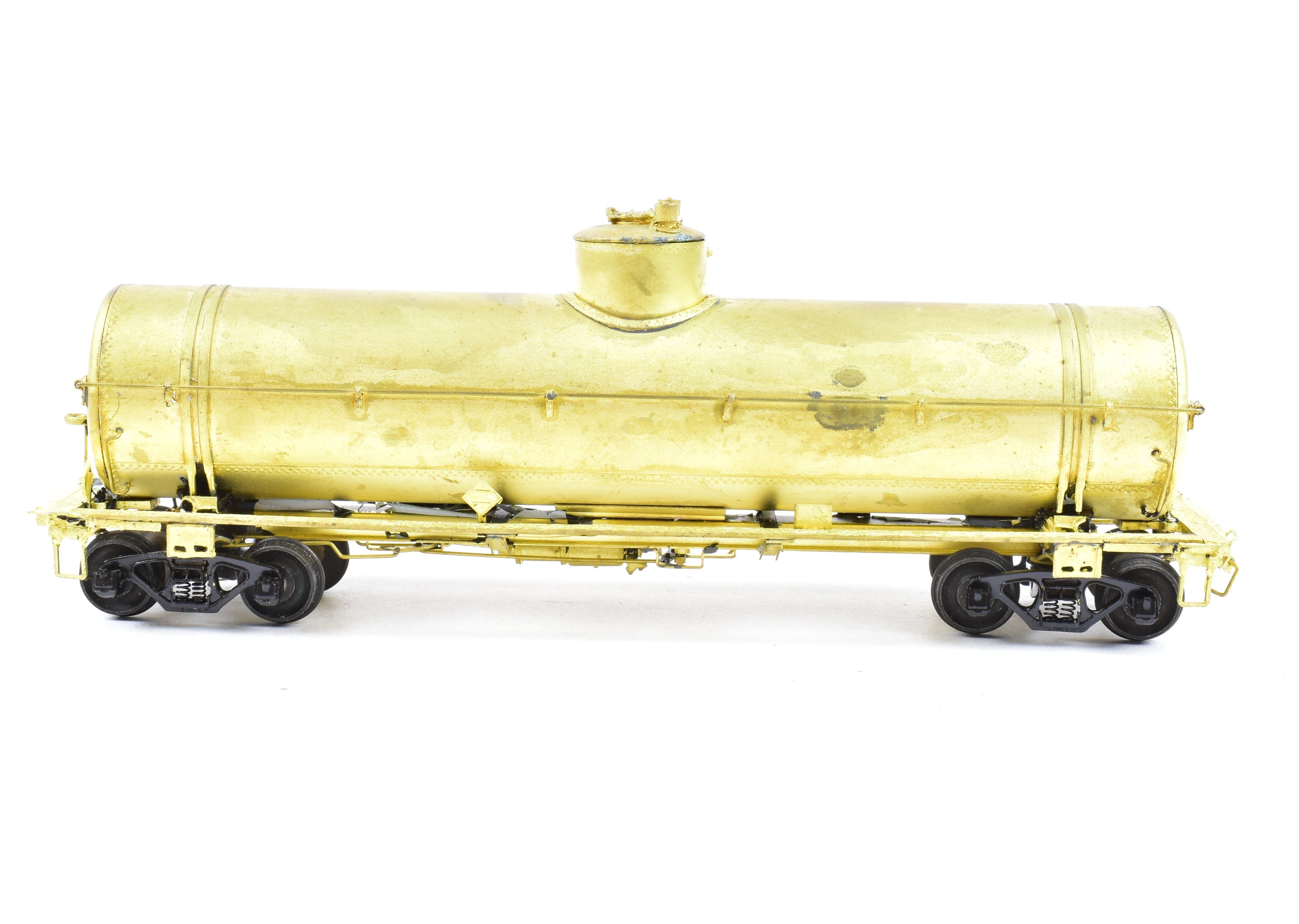HO Scale Brass Model of Southern Pacific O - 50 - 12 Tank Car by Pecos River Brass with KC Brake System