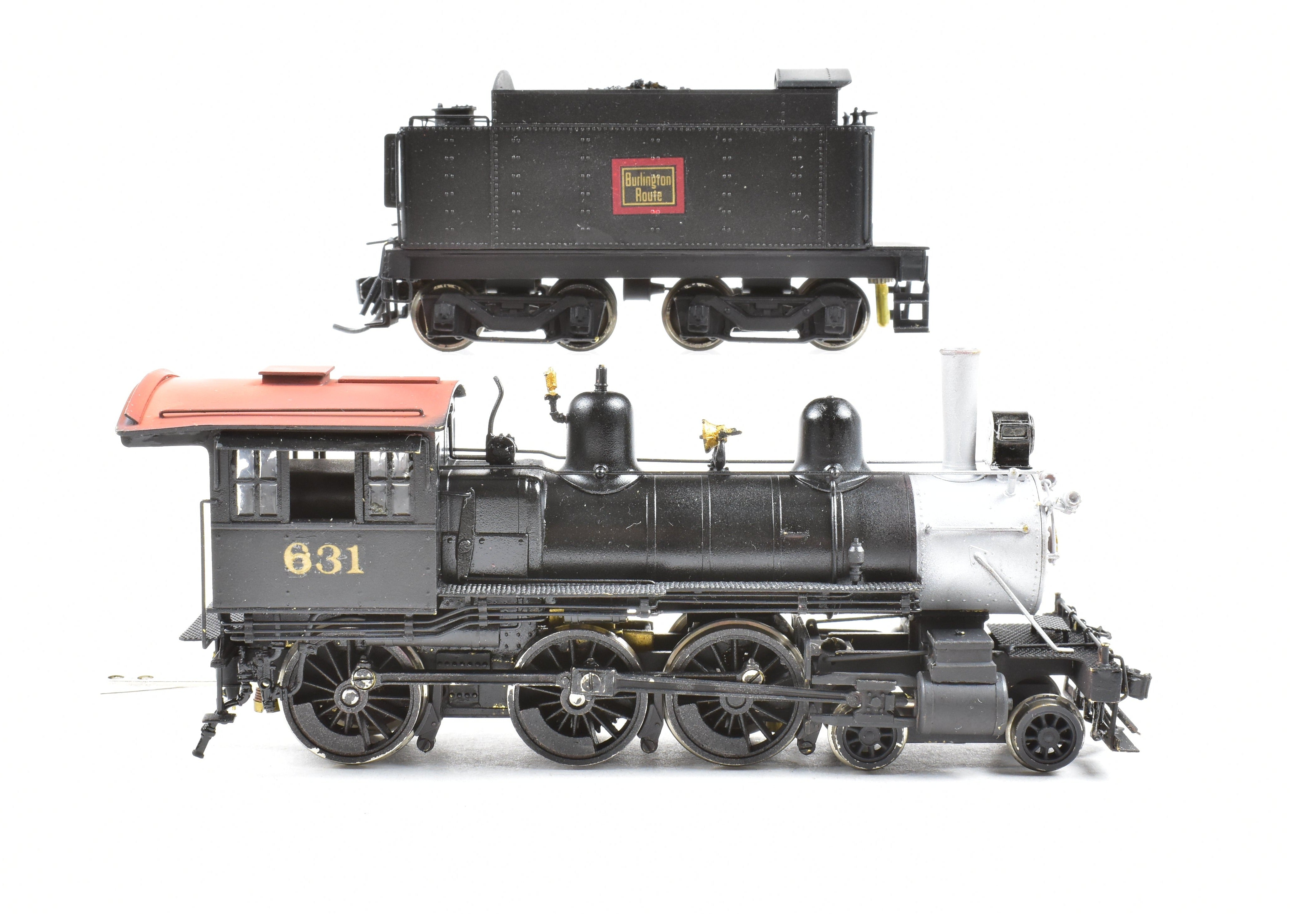 HO Scale Custom Painted Nickel Plate Products CB&Q Burlington Route K-2 4-6-0 Ten Wheeler Brass Model