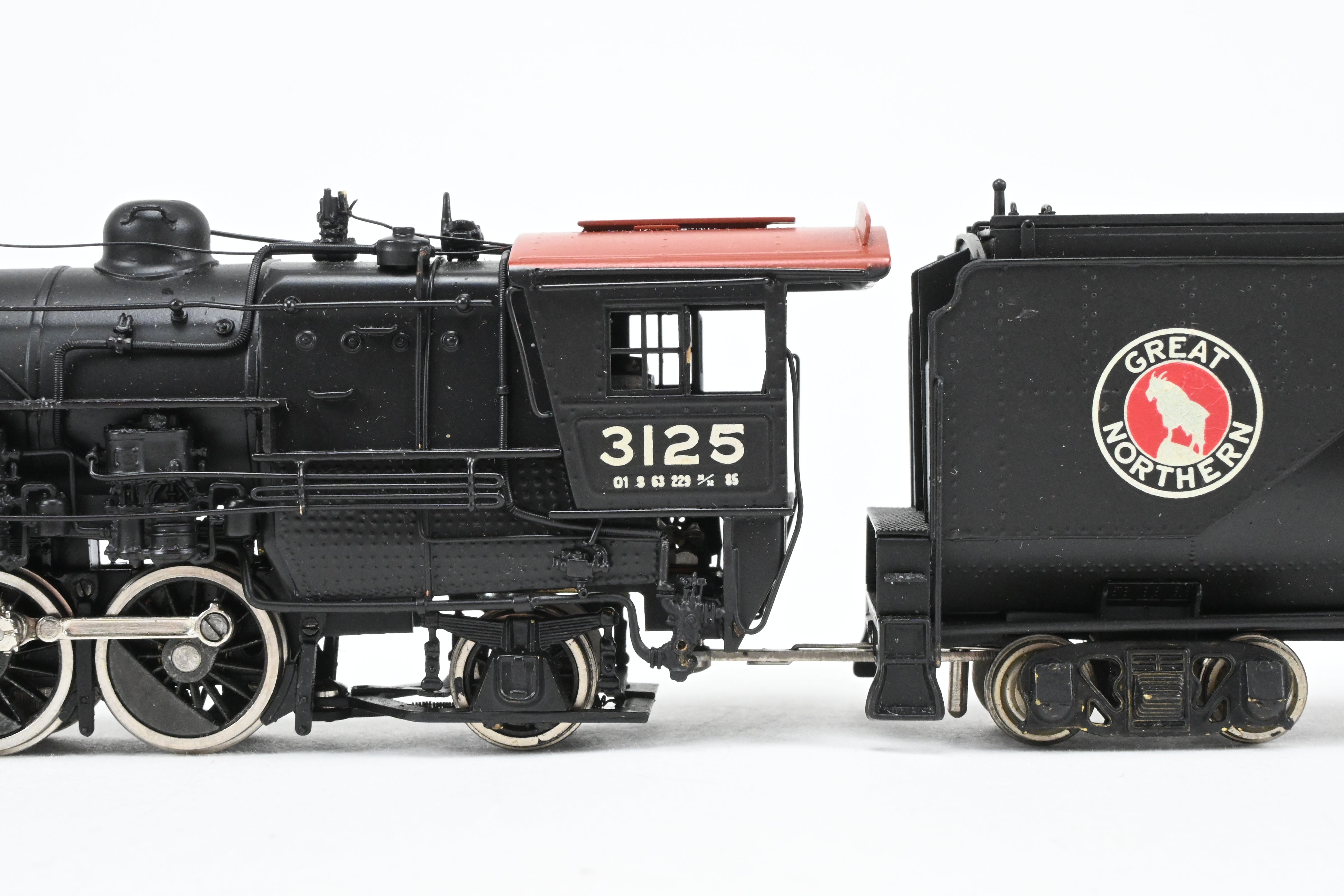 HO Brass Sunset Models GN Great Northern 2-8-2 Class O-1 Custom Painted Locomotive No. 3125