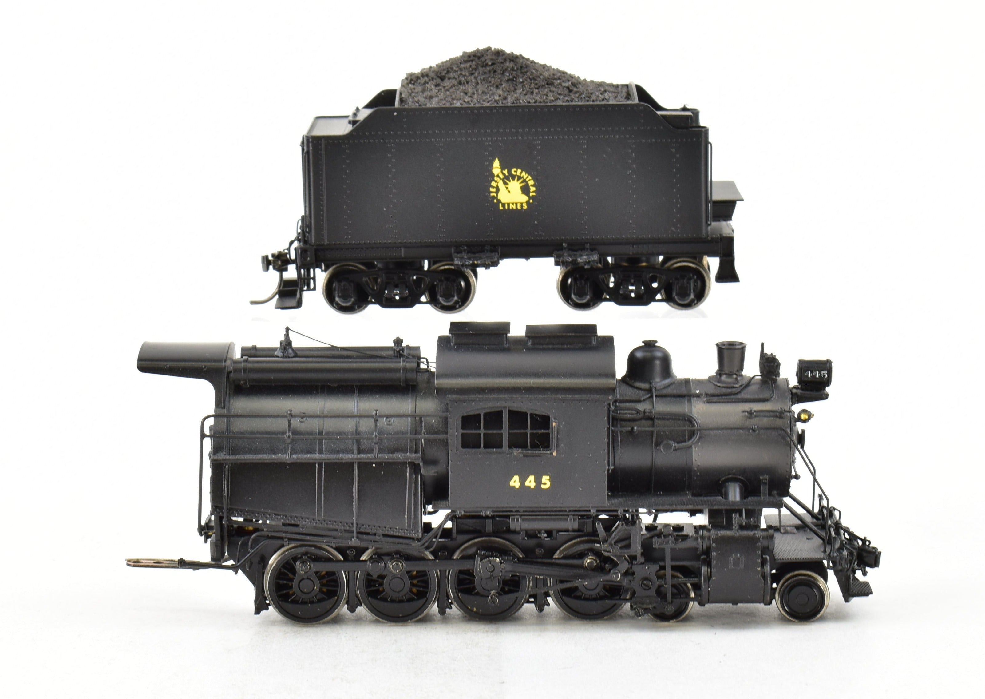 HO Scale Custom Painted Brass Model Train - Central Railroad of New Jersey K - 1 4 - 8 - 0 Camelback, NJ Custom Brass CNJ
