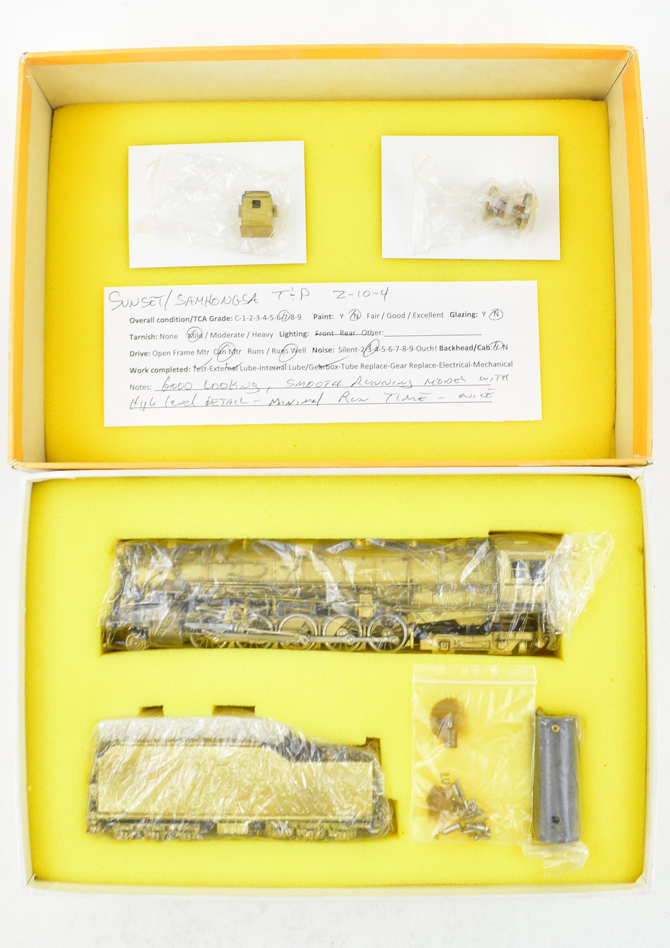 HO Scale Brass Texas & Pacific I-1A 2-10-4 #610 Sunset Model