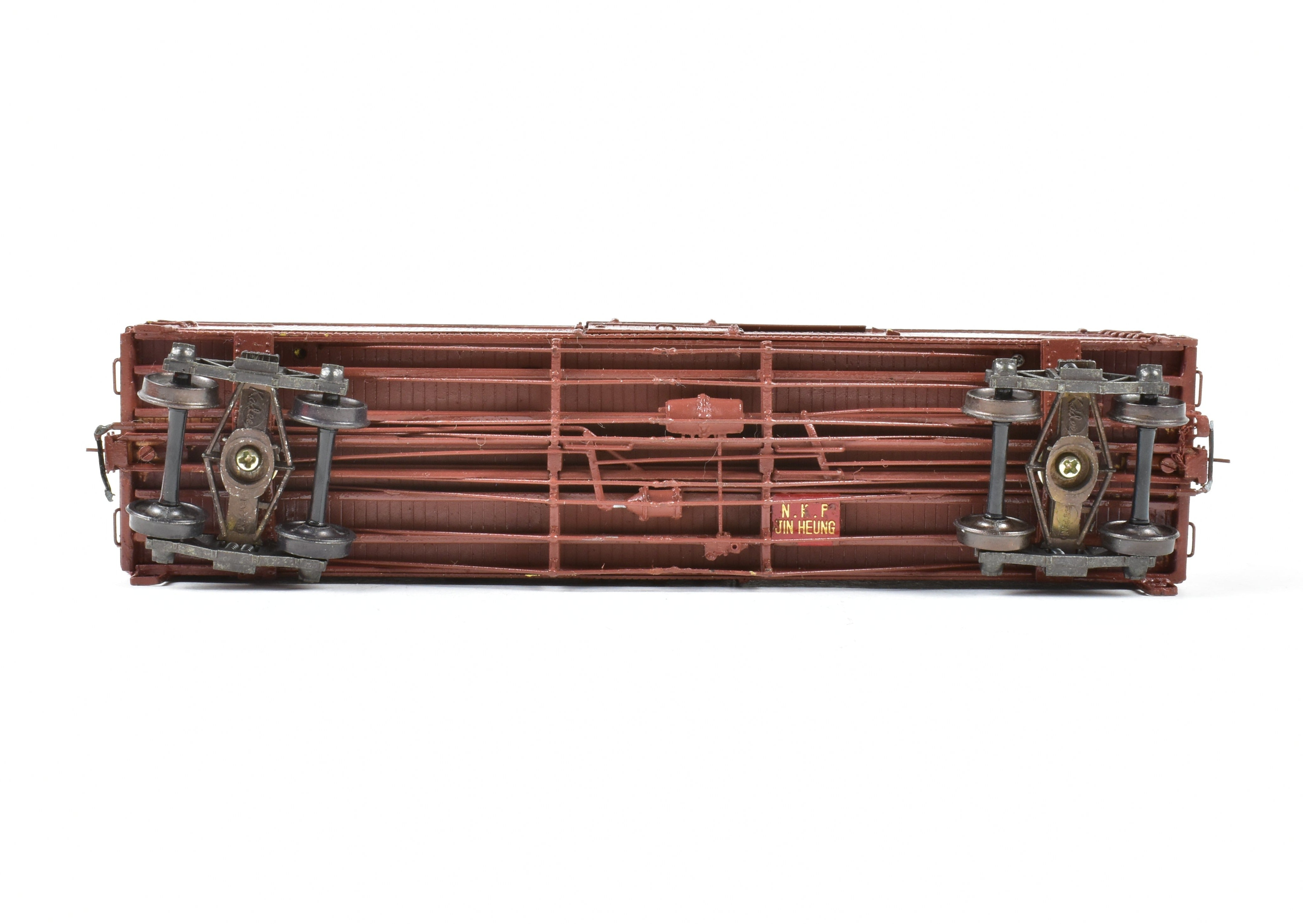 HO Scale Brass Nickel Plate Products (NPP) Great Northern (GN) 40-Foot Boxcar with AB Brake System, Custom Painted Model No. 7302