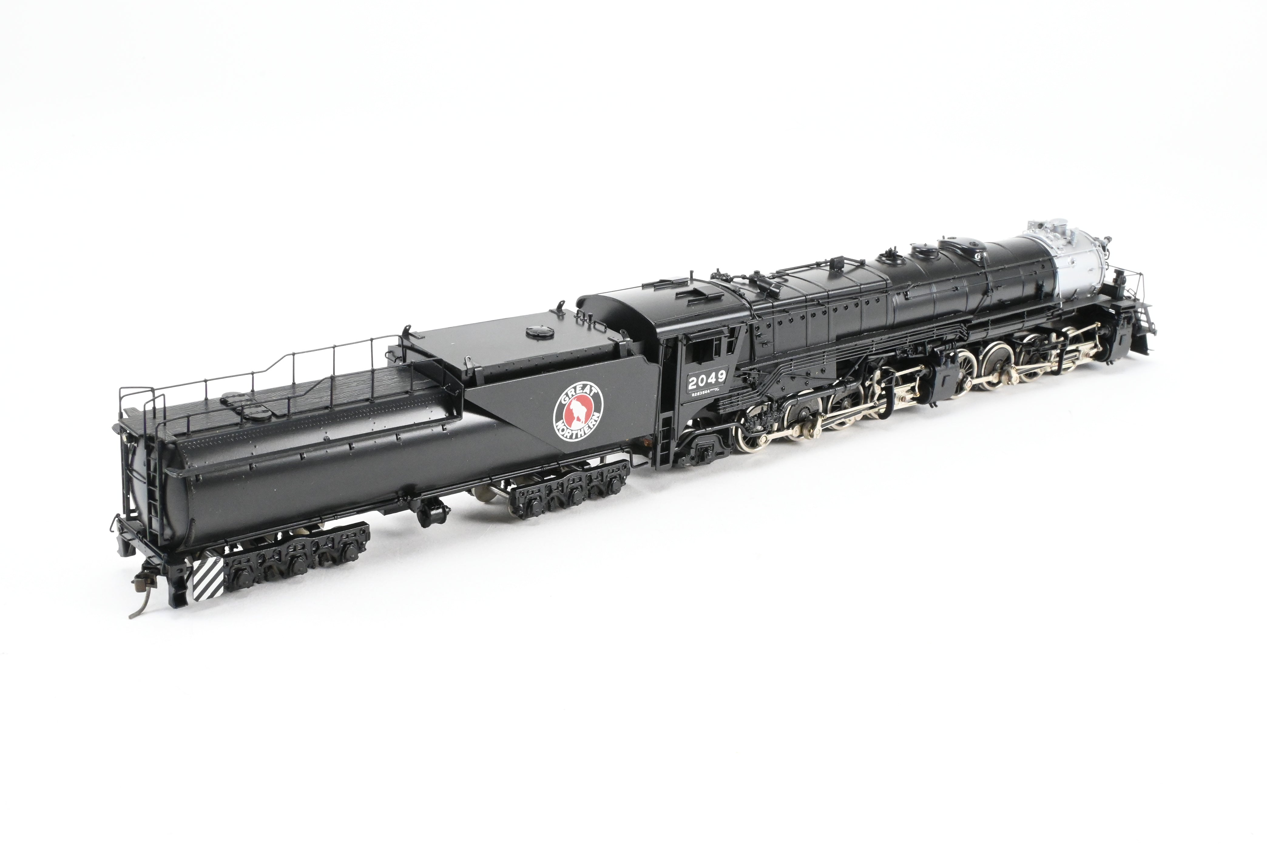High - Quality HO Scale Brass PFM - Tenshodo GN Great Northern 2 - 8 - 8 - 2 Class R - 2 FP Model Train Engine, Road Number 2049, 1974 Run