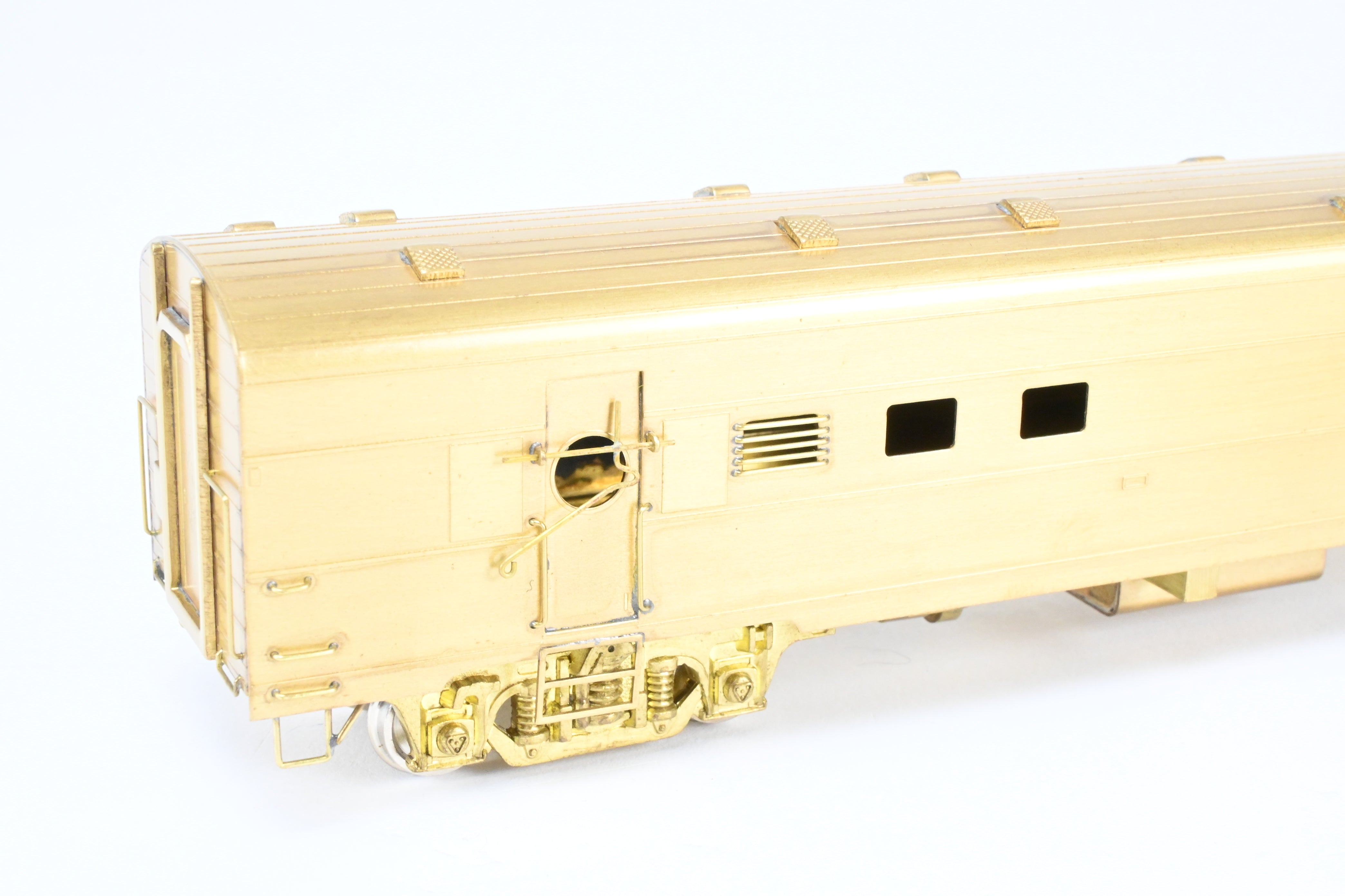 HO Scale Brass Model of Milwaukee Road #1208 Baggage - RPO Train Car from Soho Brand