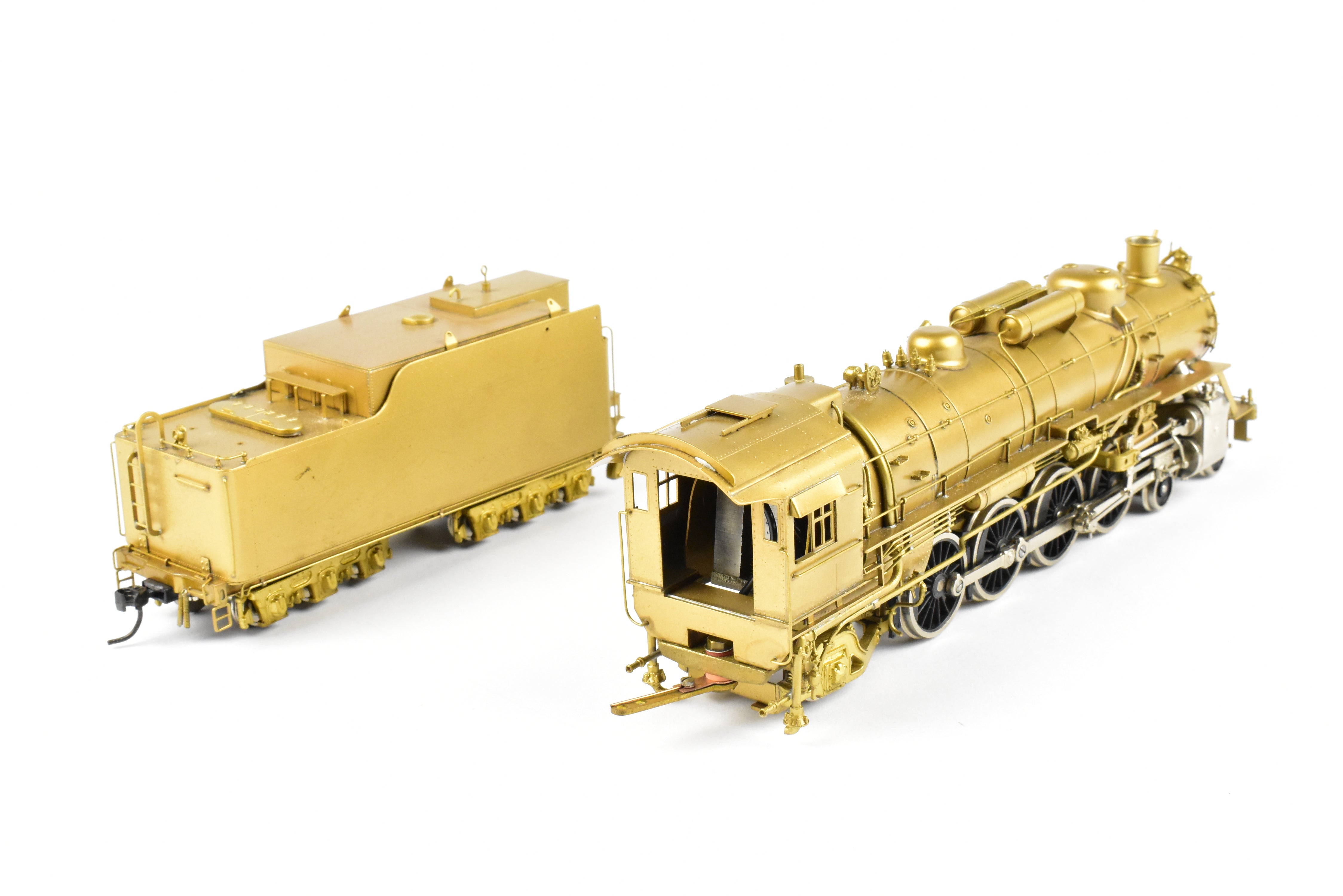 HO Scale Brass Toby PFM Frisco 4-8-2 Mountain Locomotive with Plated Cylinders