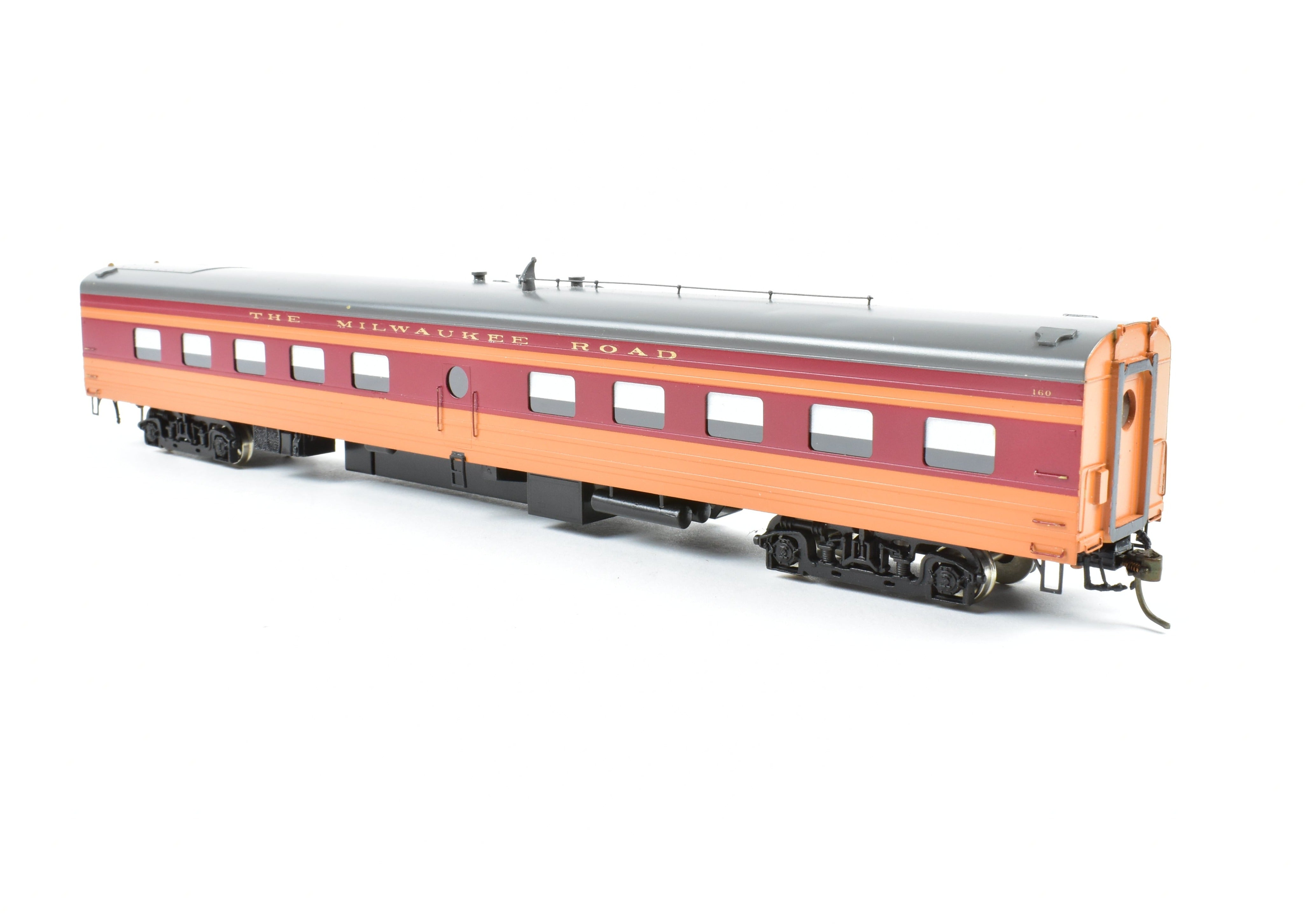 HO Scale Brass Soho Milwaukee Road #162 Custom Painted Tap - Lounge Model for Railroad Enthusiasts
