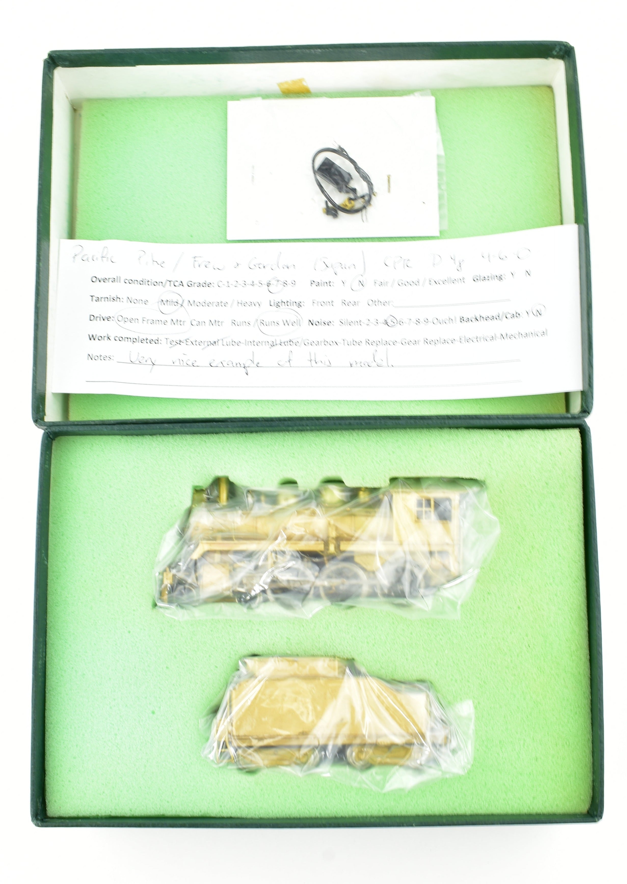 HO Scale Brass Model Train - Canadian Pacific Railway D4G 4-6-0 Pacific Pike CPR Replica