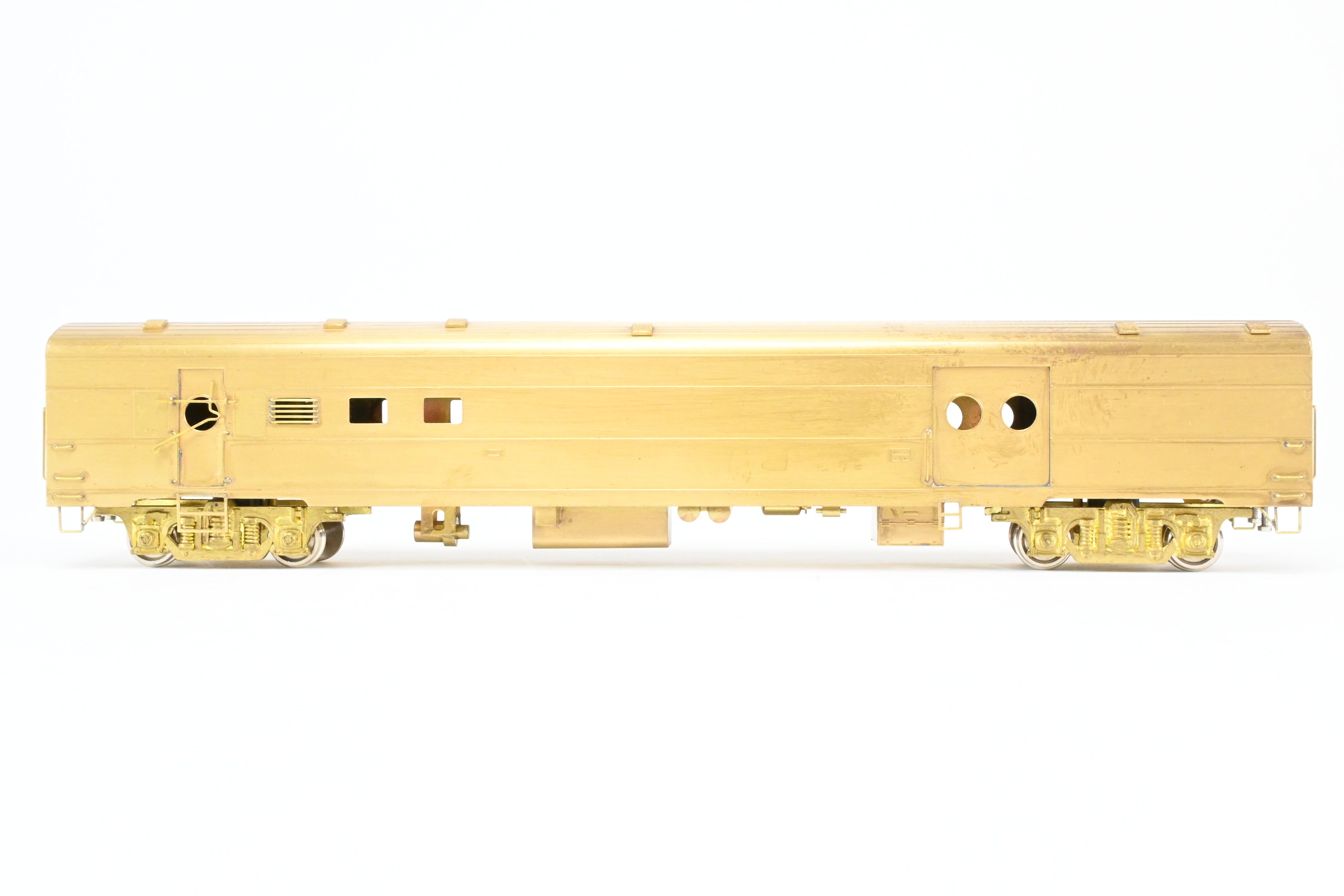 HO Scale Brass Model of Milwaukee Road #1208 Baggage - RPO Train Car from Soho Brand