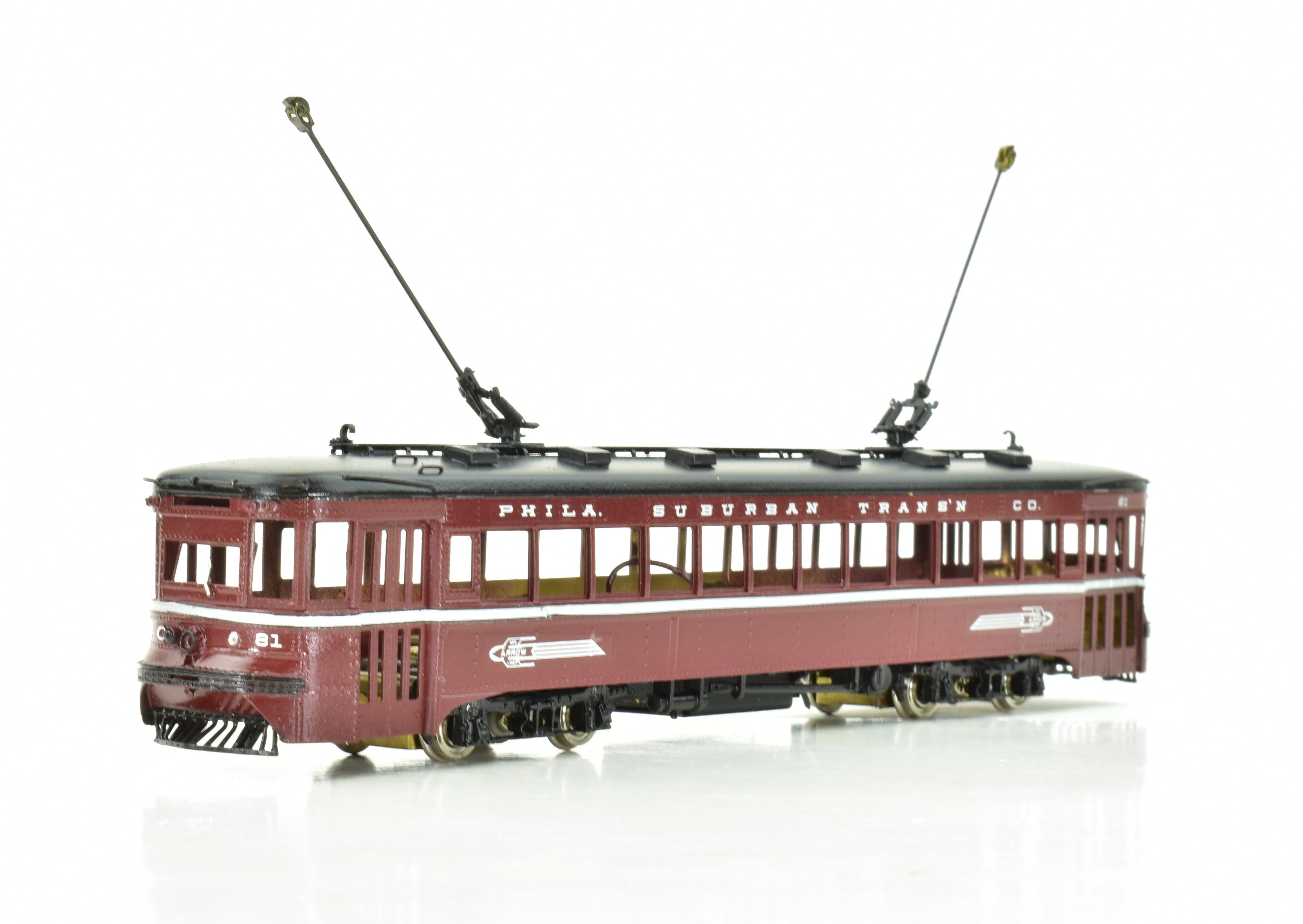 HO Brass MTS Imports 80 Series Philadelphia Suburban Transportation Powered Interurban CP