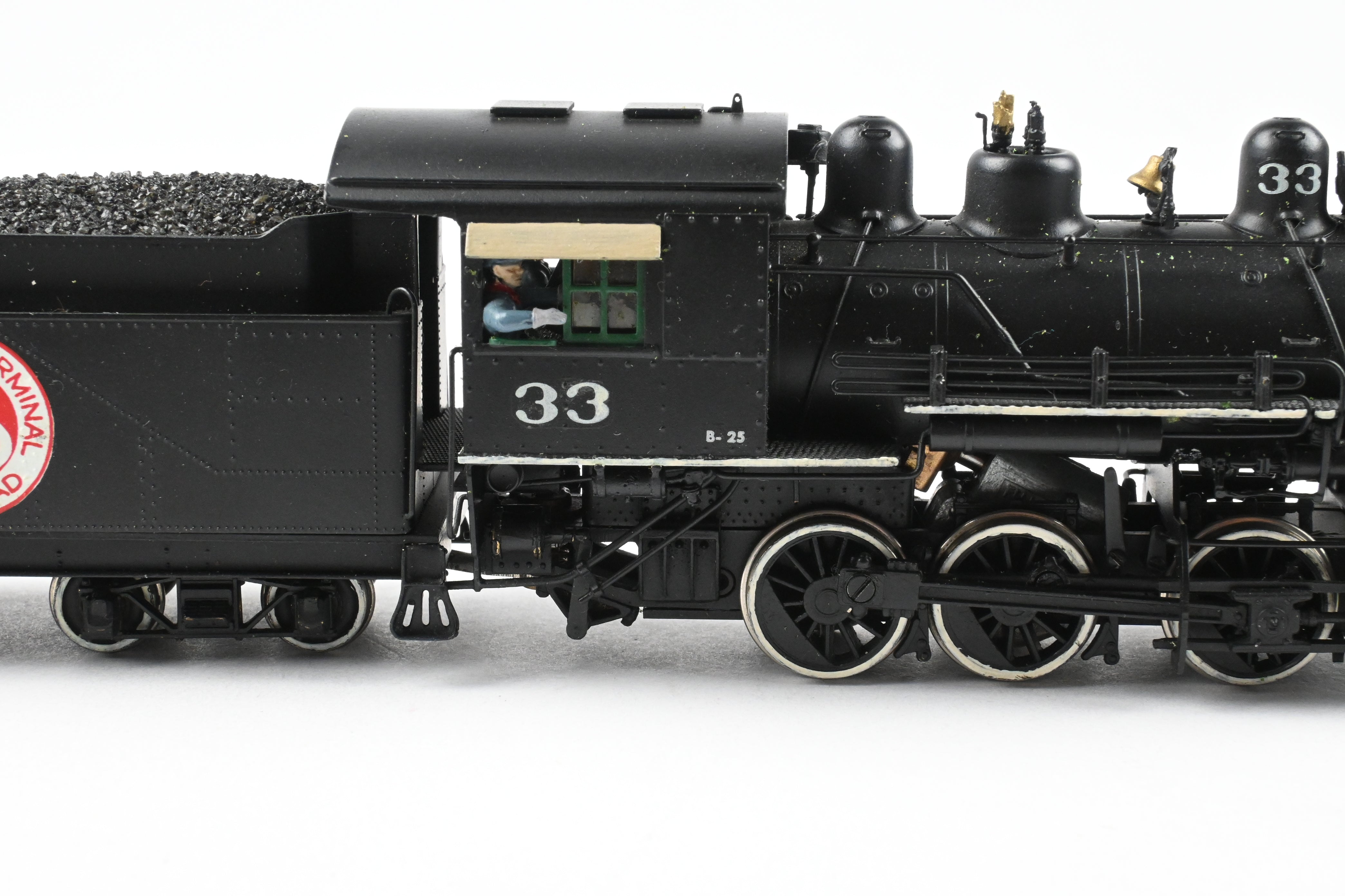 HO Scale Brass PFM Fujiyama Northern Pacific 0-6-0 Class L-9 Custom Painted for Private Road