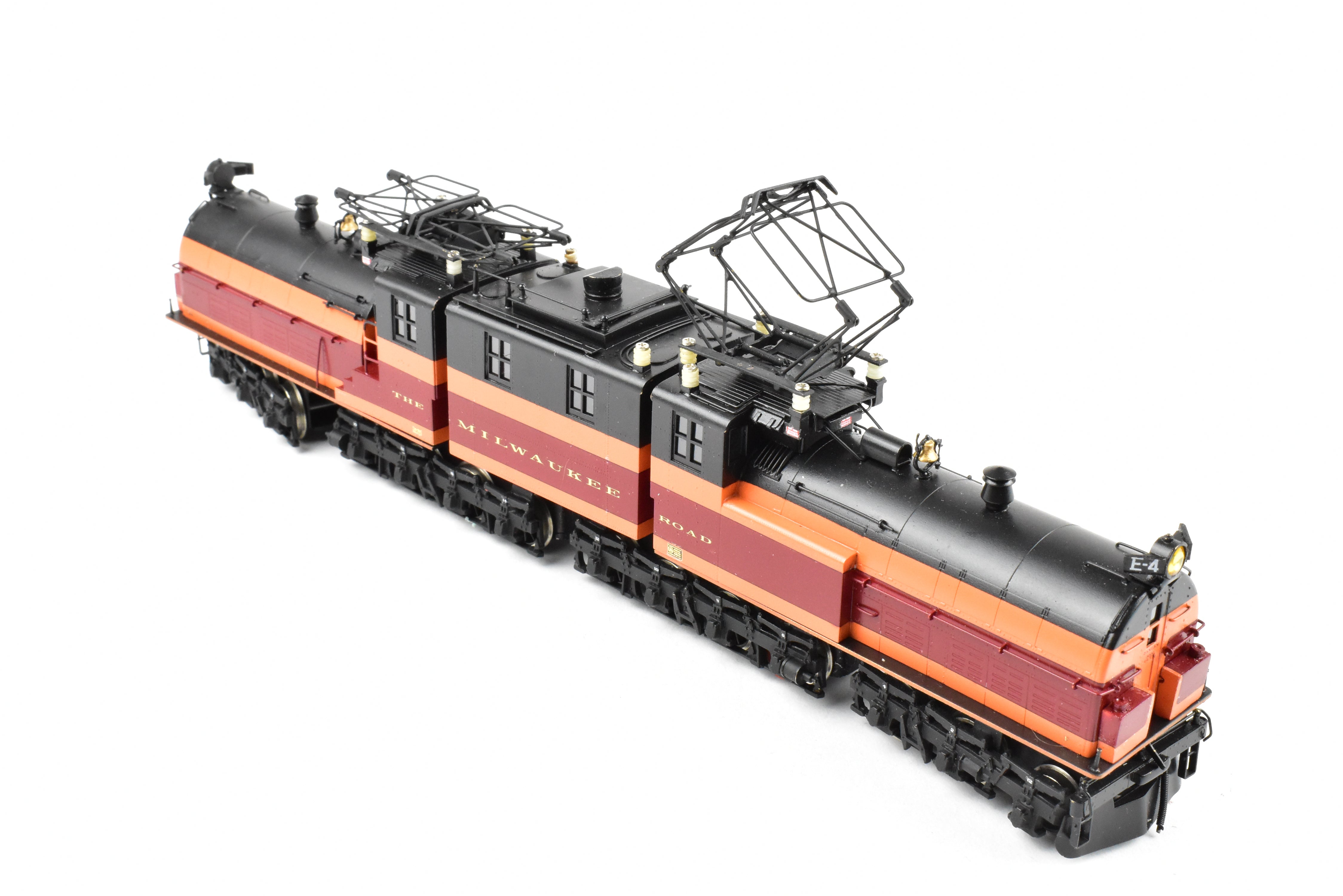 HO Scale Brass NJ Custom Brass Milwaukee Road EP-2 BI-Polar Gearless Electric Model Train with Professional Painting, Model No. E4