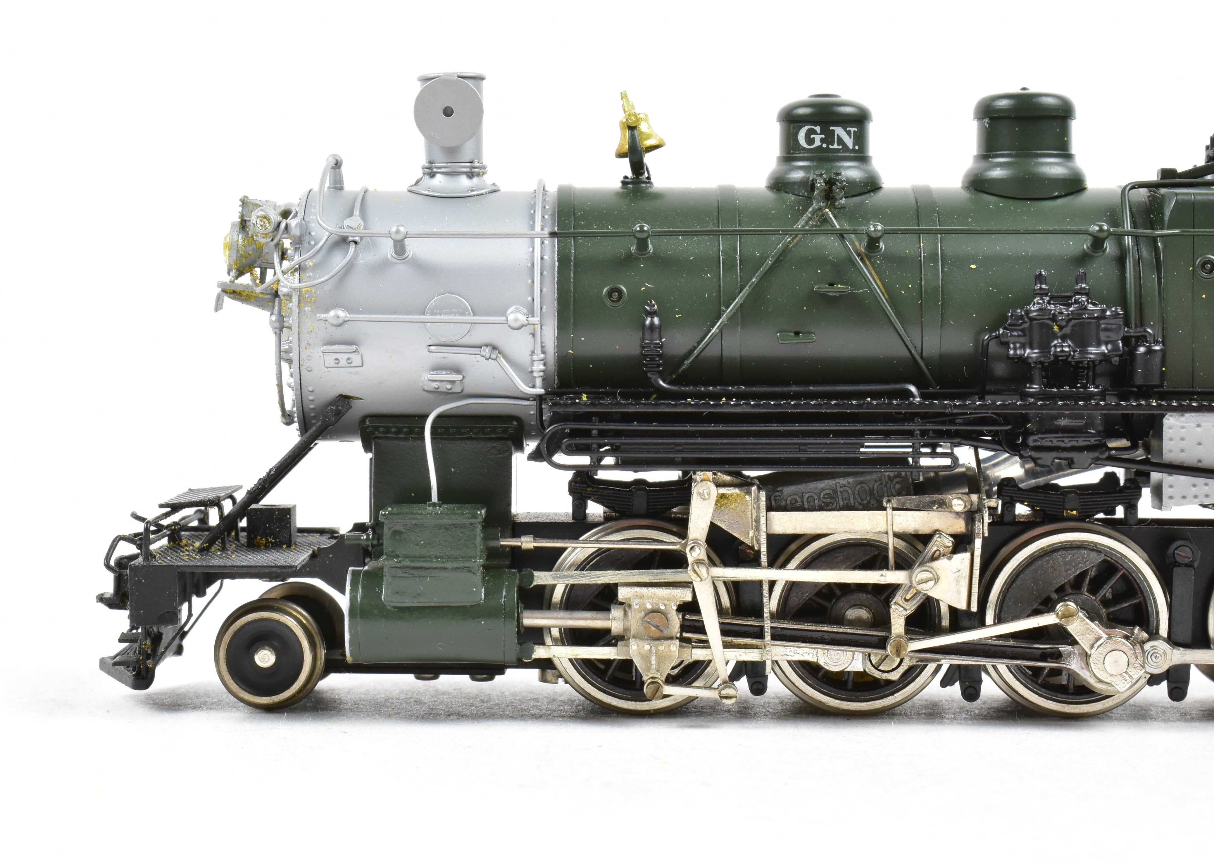 HO Scale Brass Model Train - PFM - Tenshodo GN Great Northern F8 Class 2-8-0 Factory Painted with Glacier Park Paint Scheme