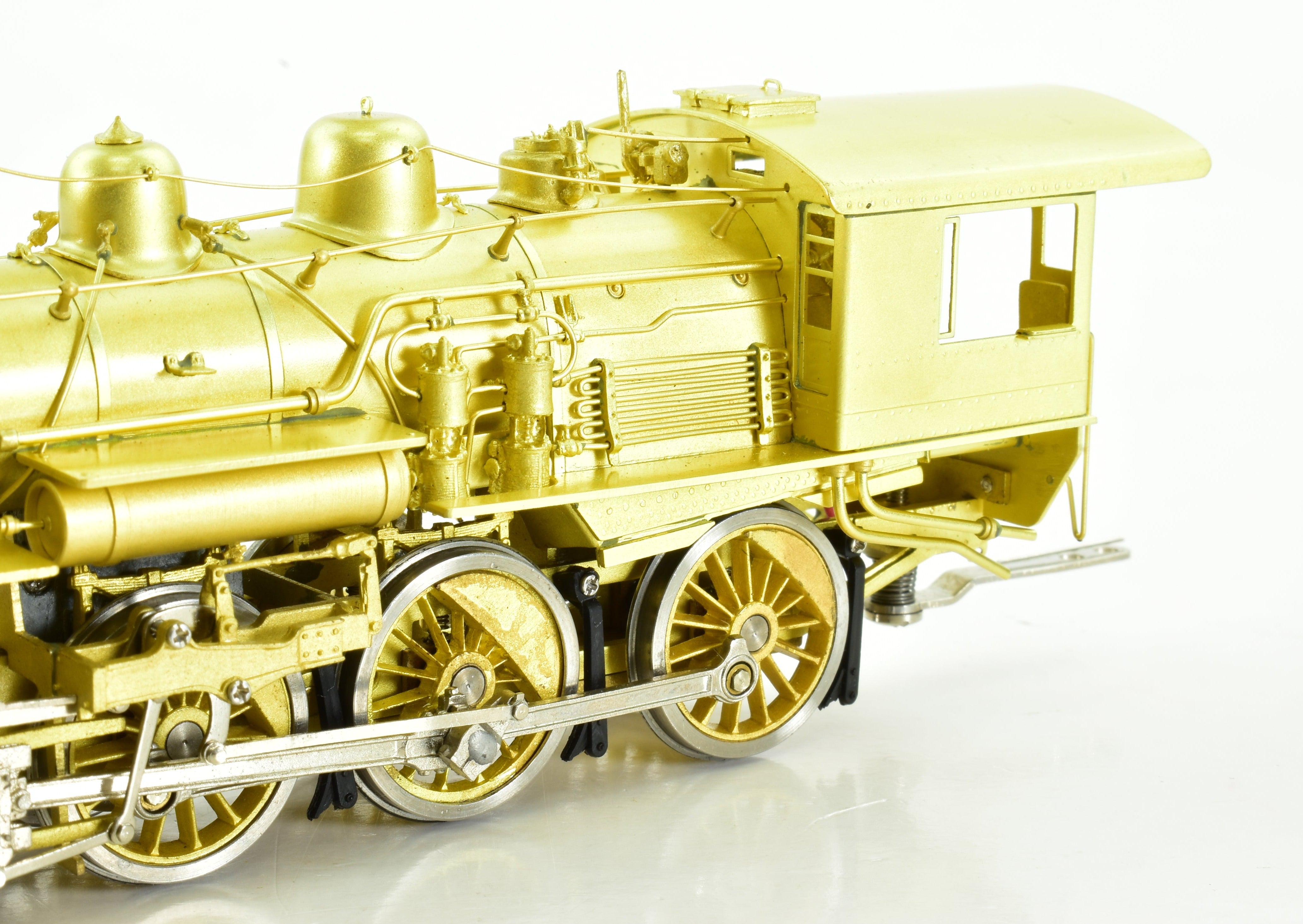 HO Scale Brass Nickel - Plated Steam Locomotive Model: New York Ontario & Western Class E 4 - 6 - 0 by Nickel Plate Products