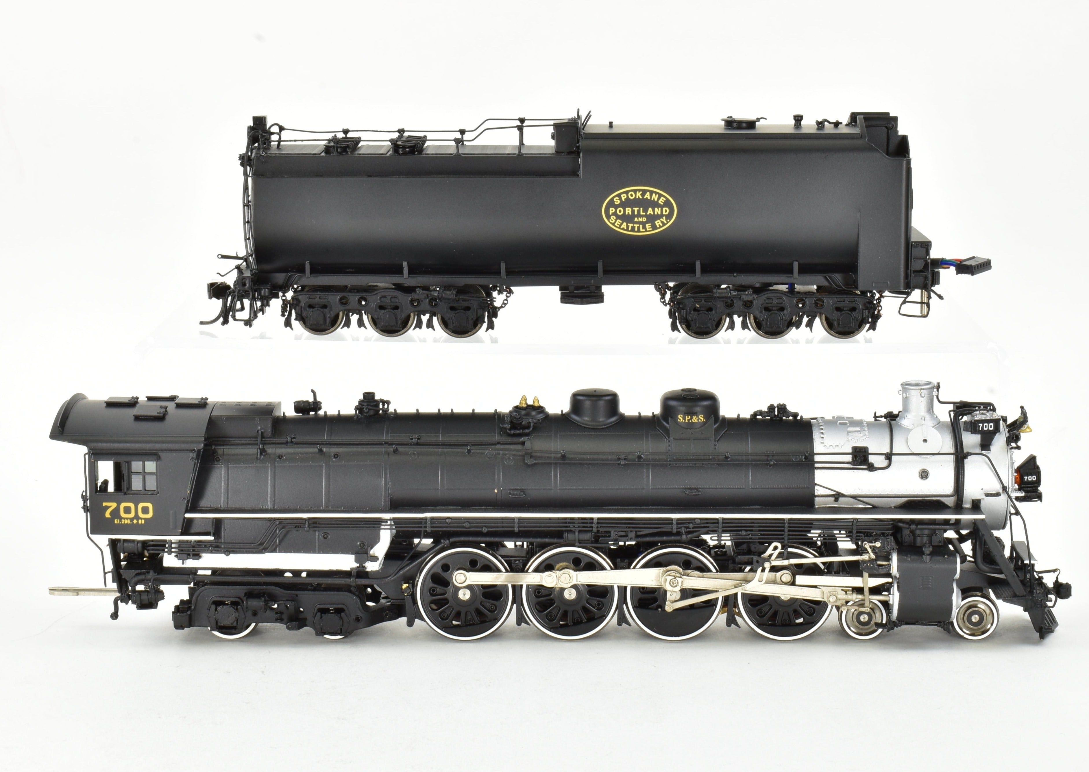 HO Scale Brass Sunset SP&S E-1 4-8-4 FP #700 with QSI DCC Sound, AS-IS