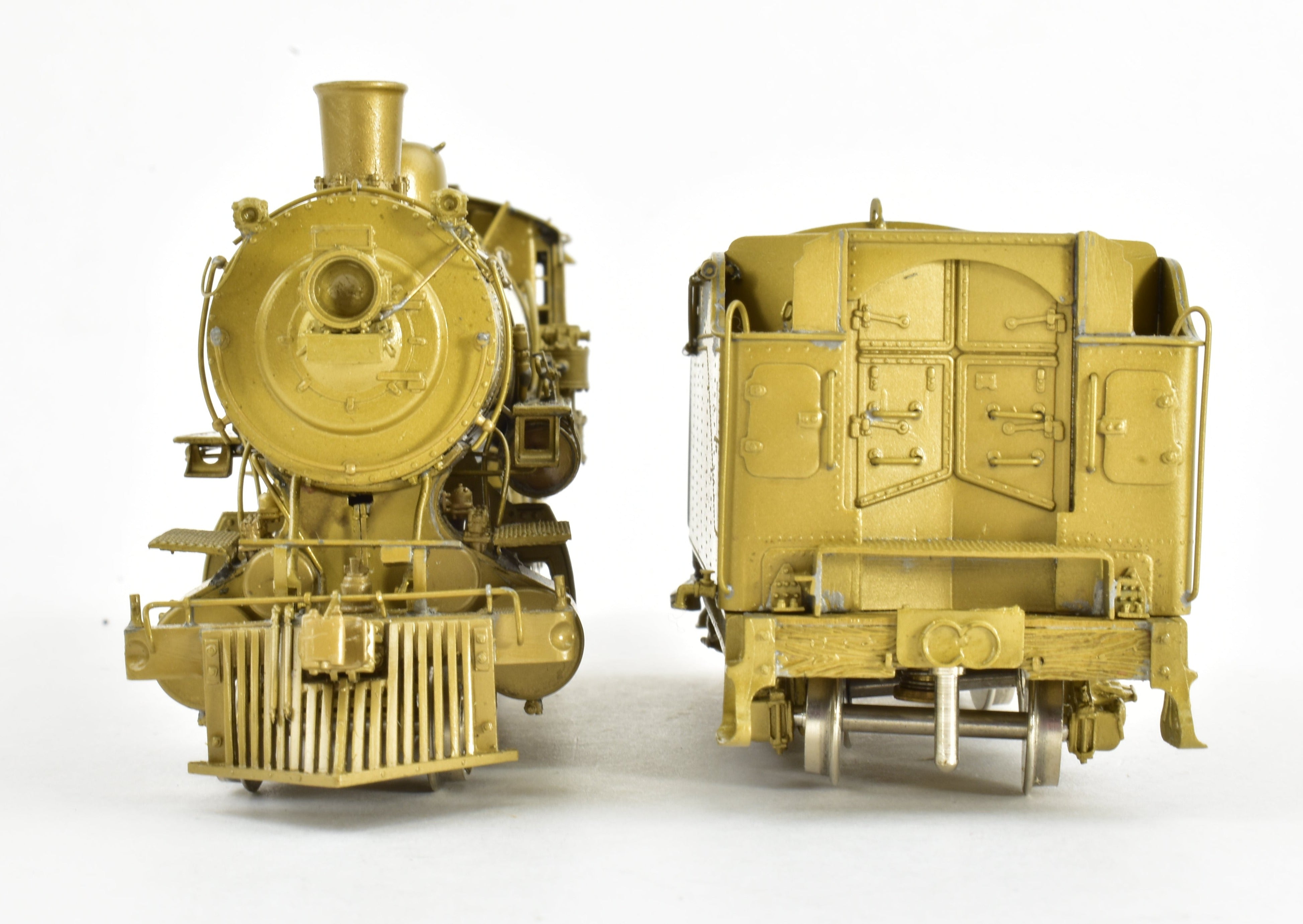 HO Scale Brass PFM - SKI Model Train: Northern Pacific Class W 2-8-2 Steam Locomotive with Wooden Pilot, Special Northern Pacific Version