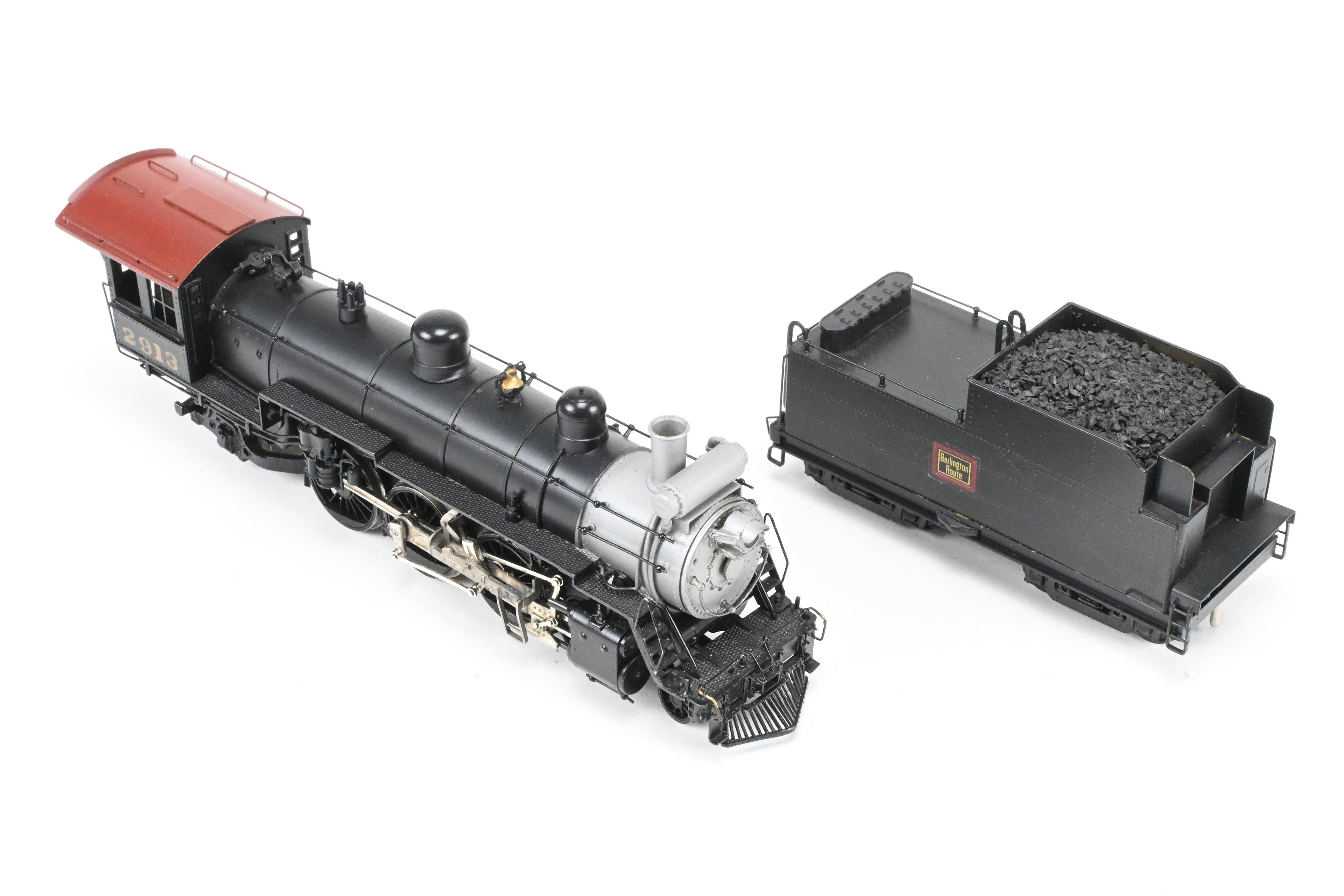HO Scale Brass LMB Models CB&Q - Burlington Route 4-6-2 S-2 Pacific Type Steam Locomotive Model with Custom Painting