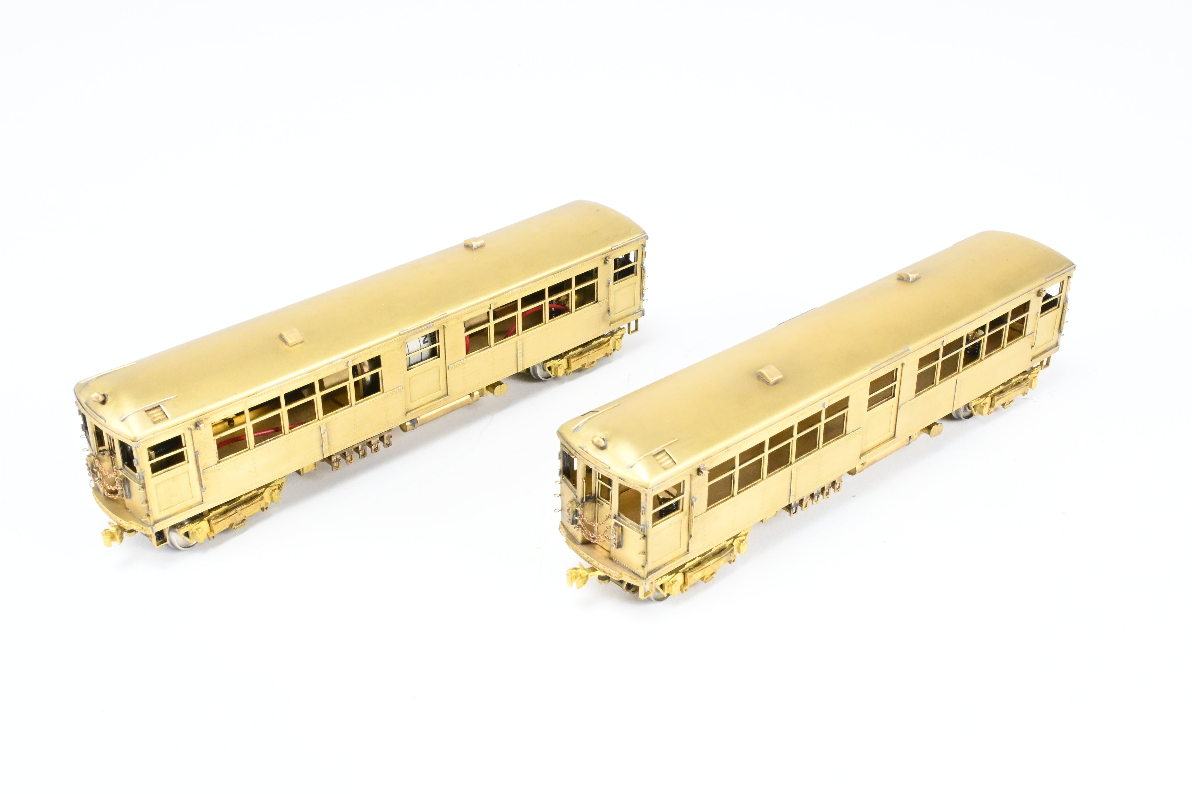 HO Scale Brass Model Train Set - MTS Imports CTA Chicago Transit Authority Modified 4001 - 4250 Series Elevated Cars Two - Car Set