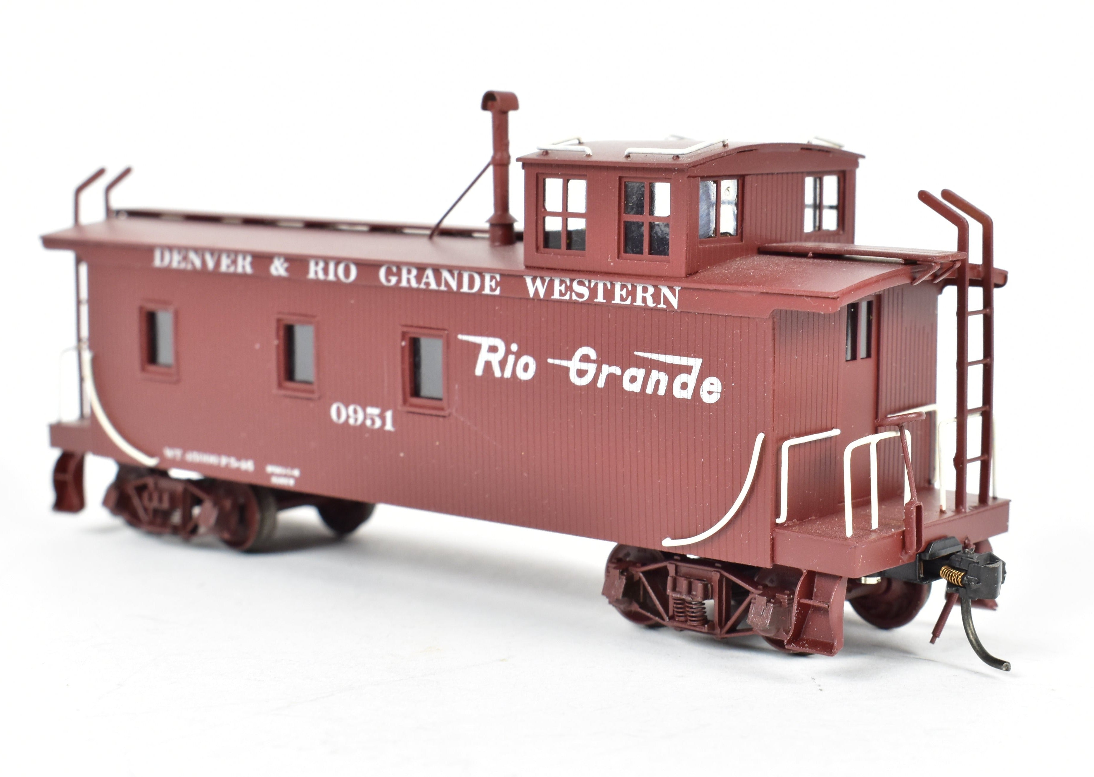 HO Scale Brass Pacific Fast Mail D&RGW Wood Caboose No. 0951 CP