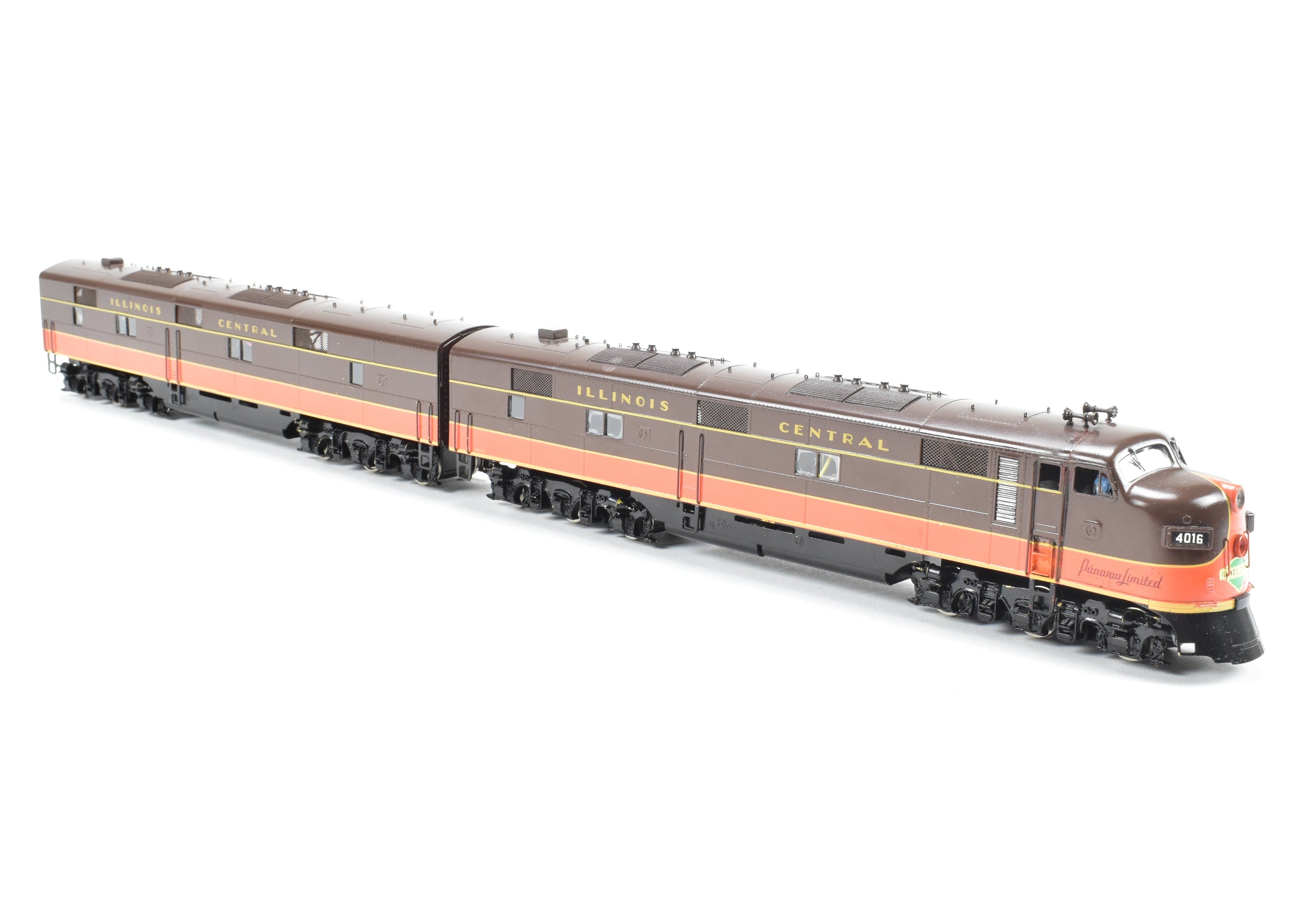 HO Brass Oriental Limited Illinois Central E7A/B Set with Large Number Boards