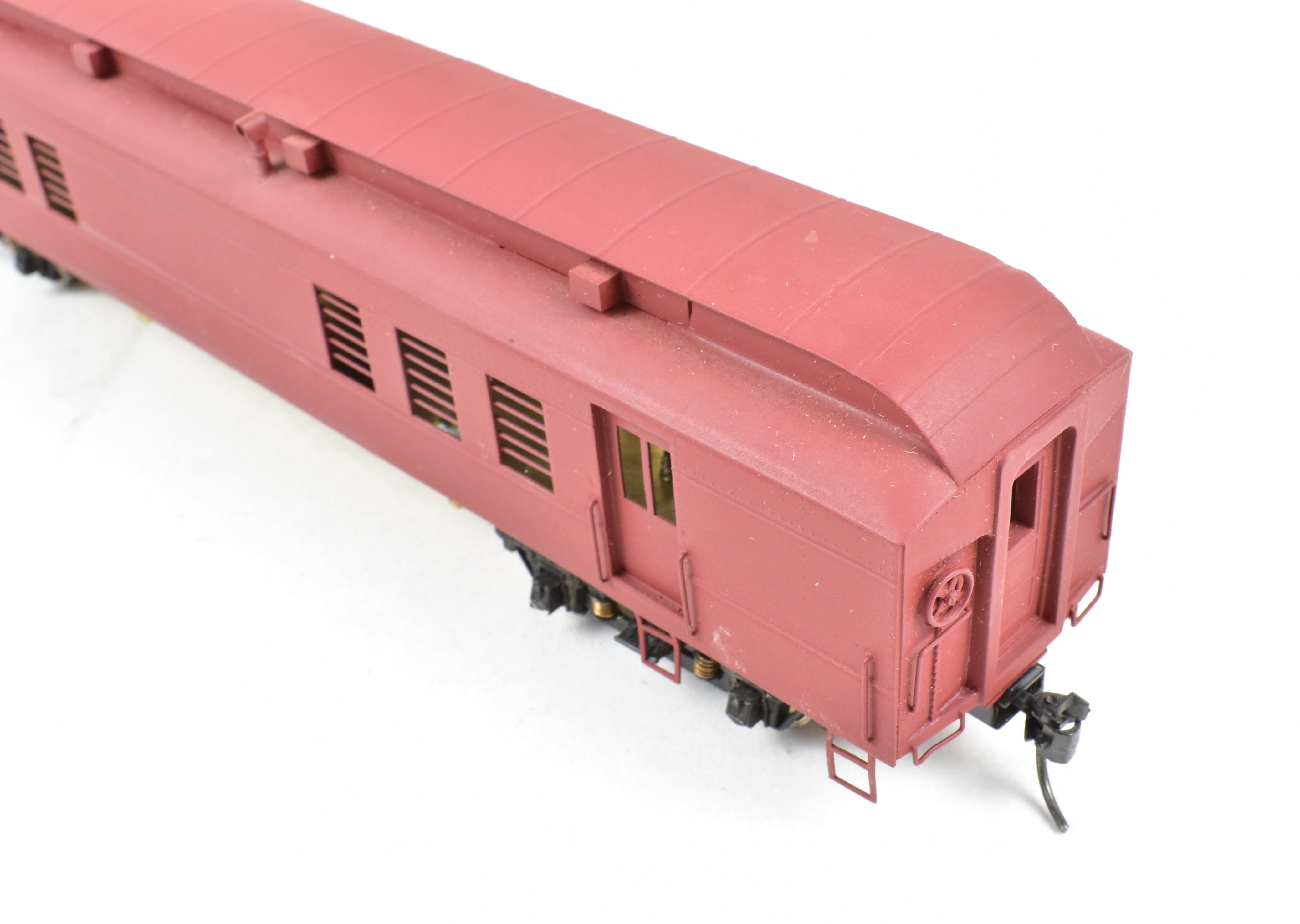 HO Scale Brass Lambert 60-foot Heavyweight RPO with Central Valley Metal Wheel Trucks