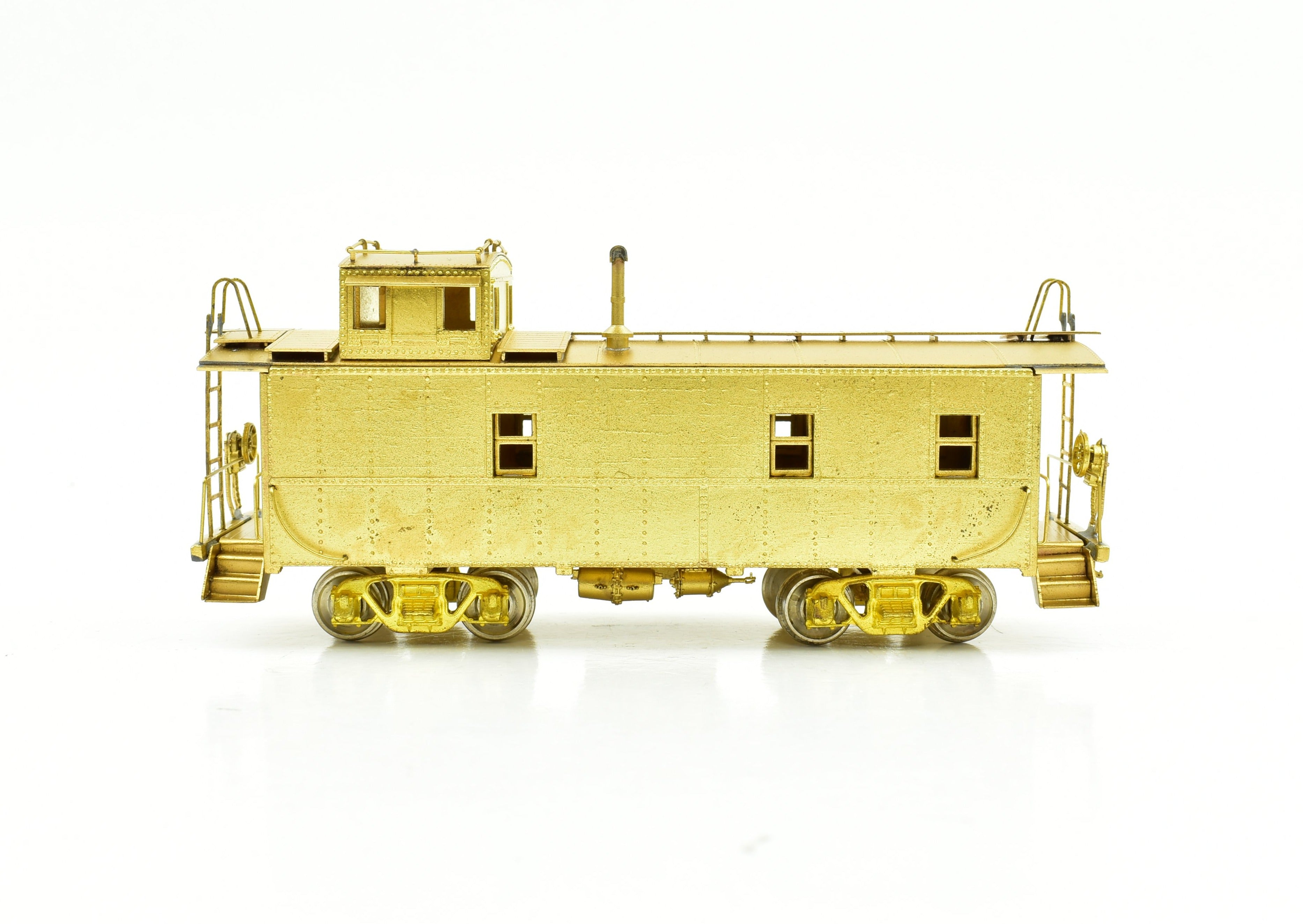 HO Scale Brass Fujiyama Santa Fe Steel Caboose - Pacific Fast Mail Model