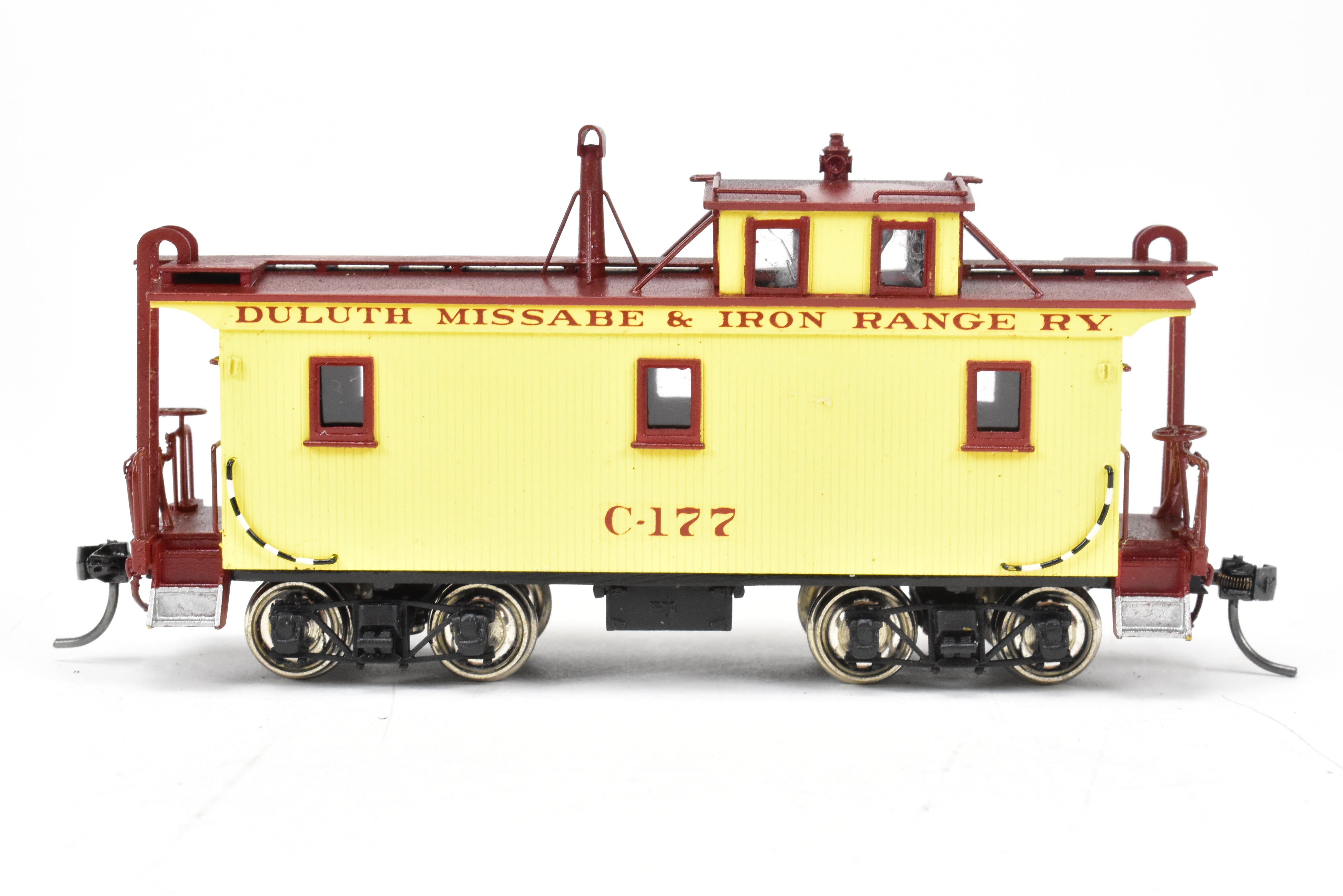 HO Scale Brass Pacific Fast Mail Model - SKI Duluth Missabe & Iron Range Wood Caboose FP, Factory Painted and Numbered C - 177