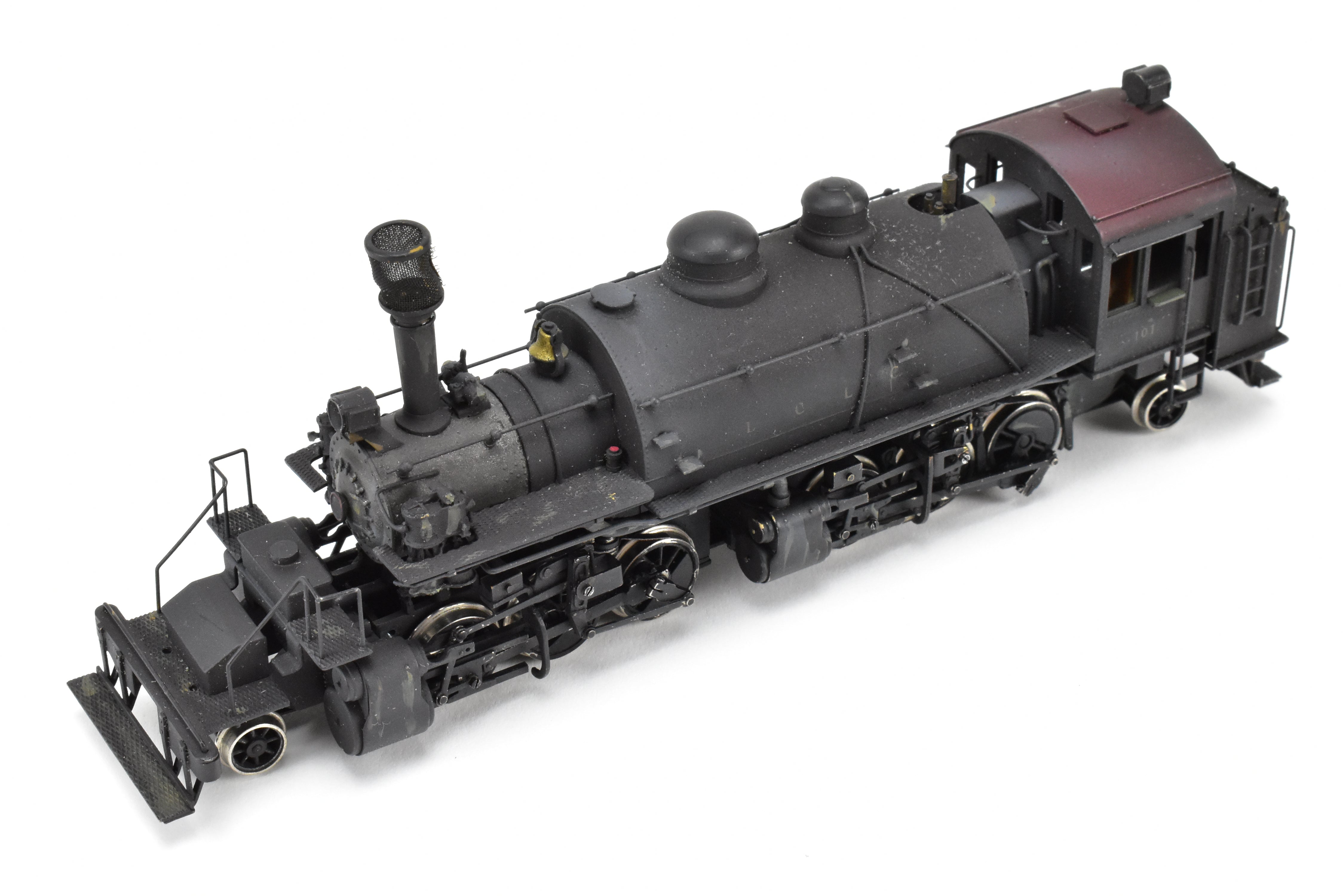 HO Brass NWSL Baldwin 2-6-6-2T Saddle Tank Logging Mallet, Unlettered Custom Painted