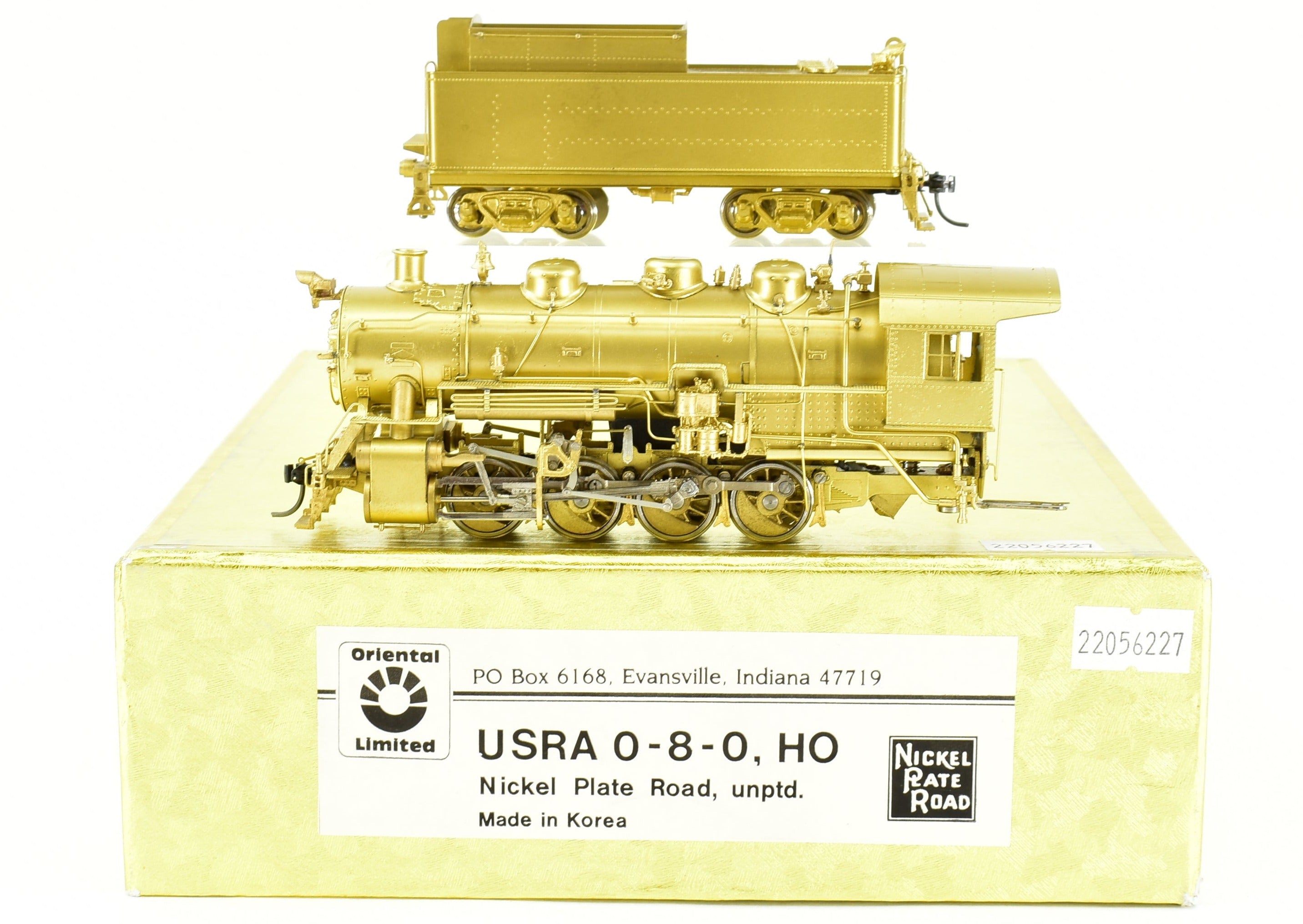 High - Quality HO Scale Brass Oriental Limited USRA 0 - 8 - 0 Locomotive Model of Nickel Plate Road Version