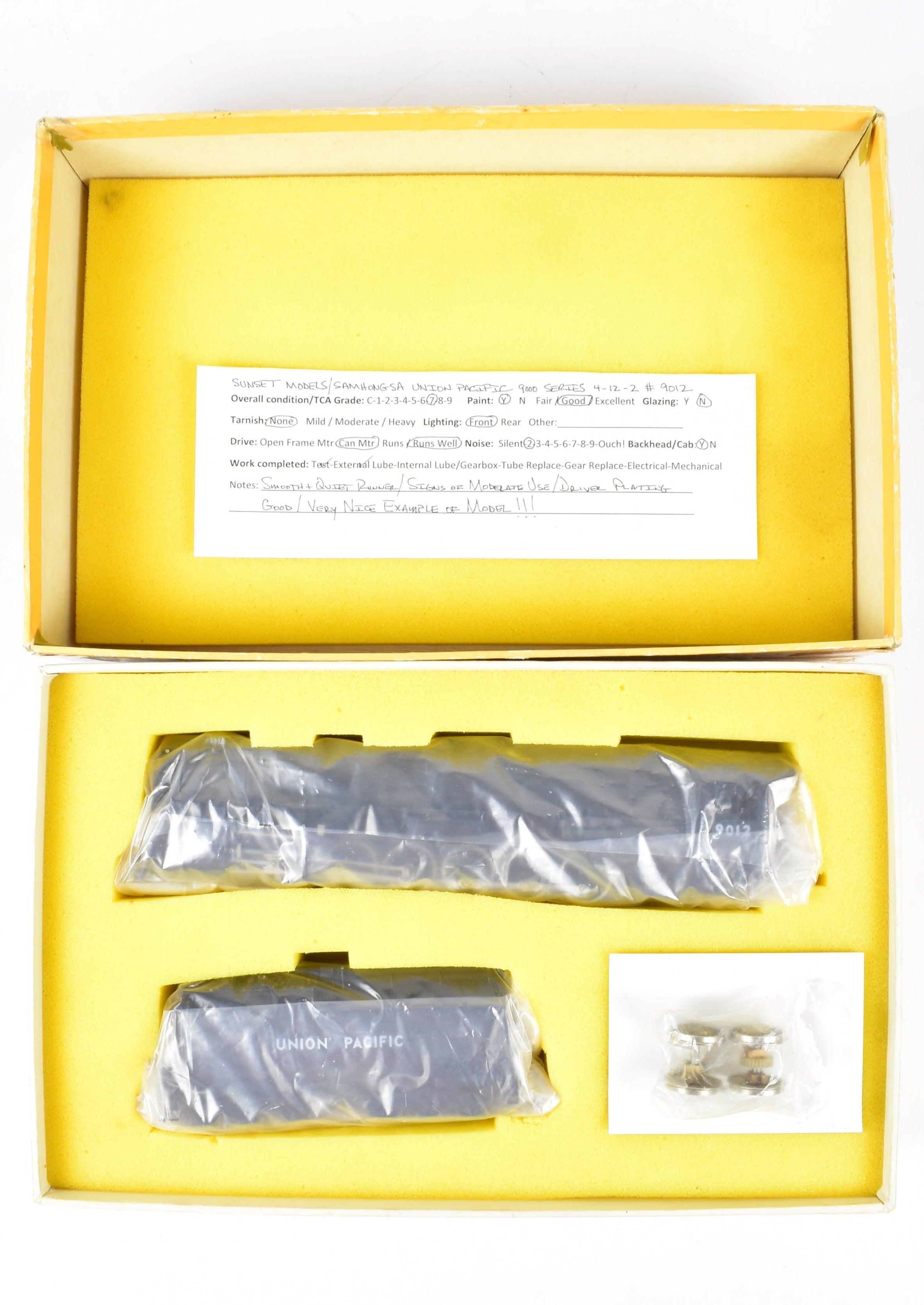 HO Brass Sunset Models UP - Union Pacific 9000 4-12-2 Custom Painted Engine #9012