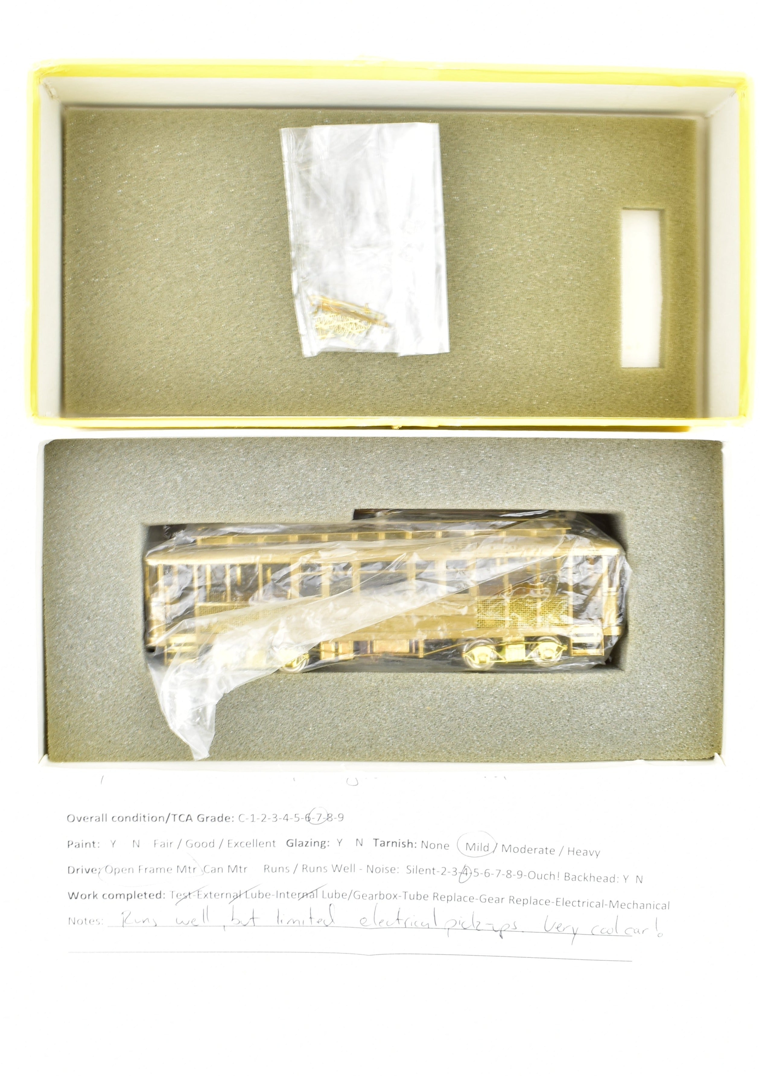 HO Scale Brass Suydam Pacific Electric Huntington Standard Model Train Car from 1969 Run