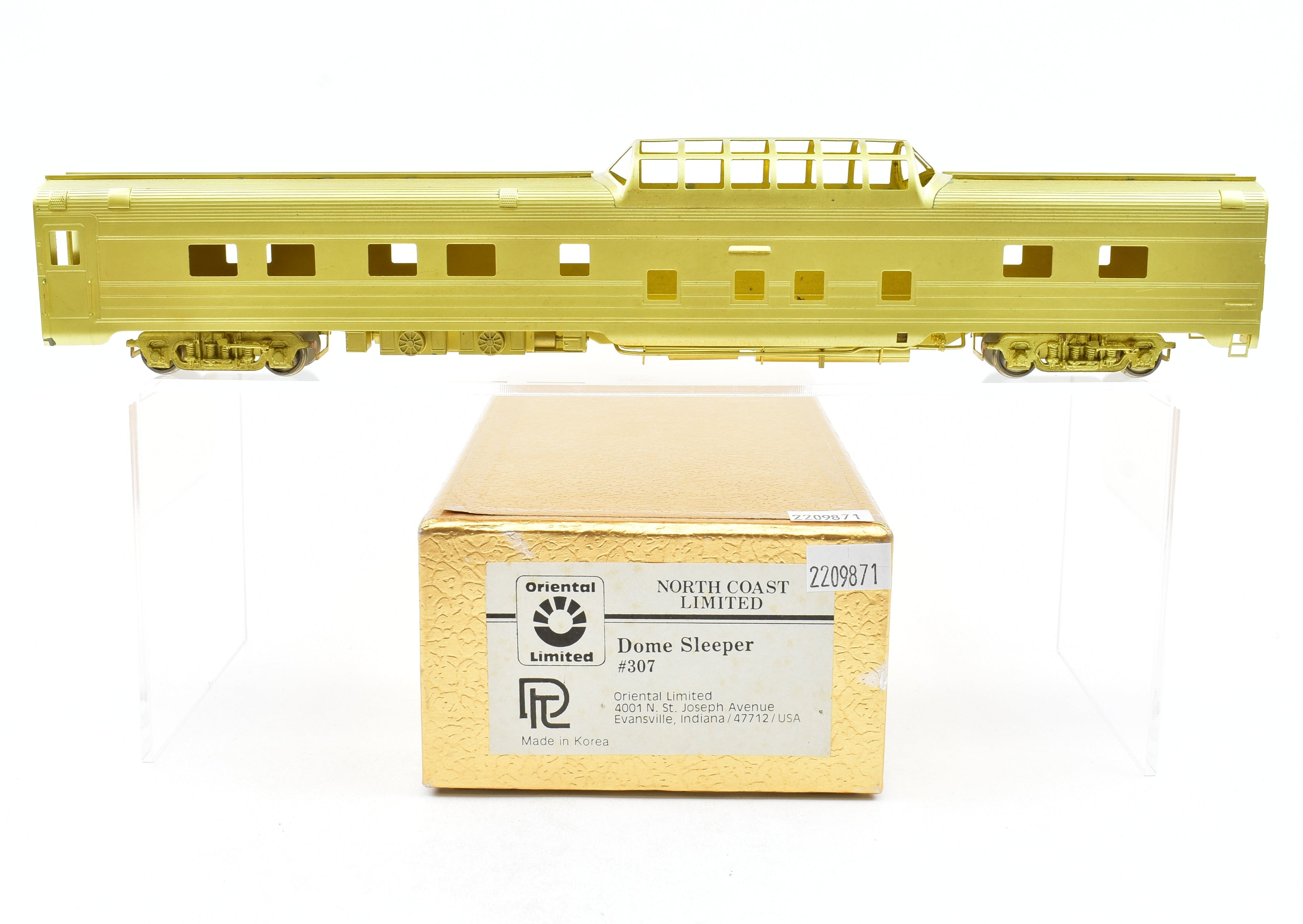 HO Scale Brass Northern Pacific North Coast Limited #307 Dome Sleeper by Oriental LTD