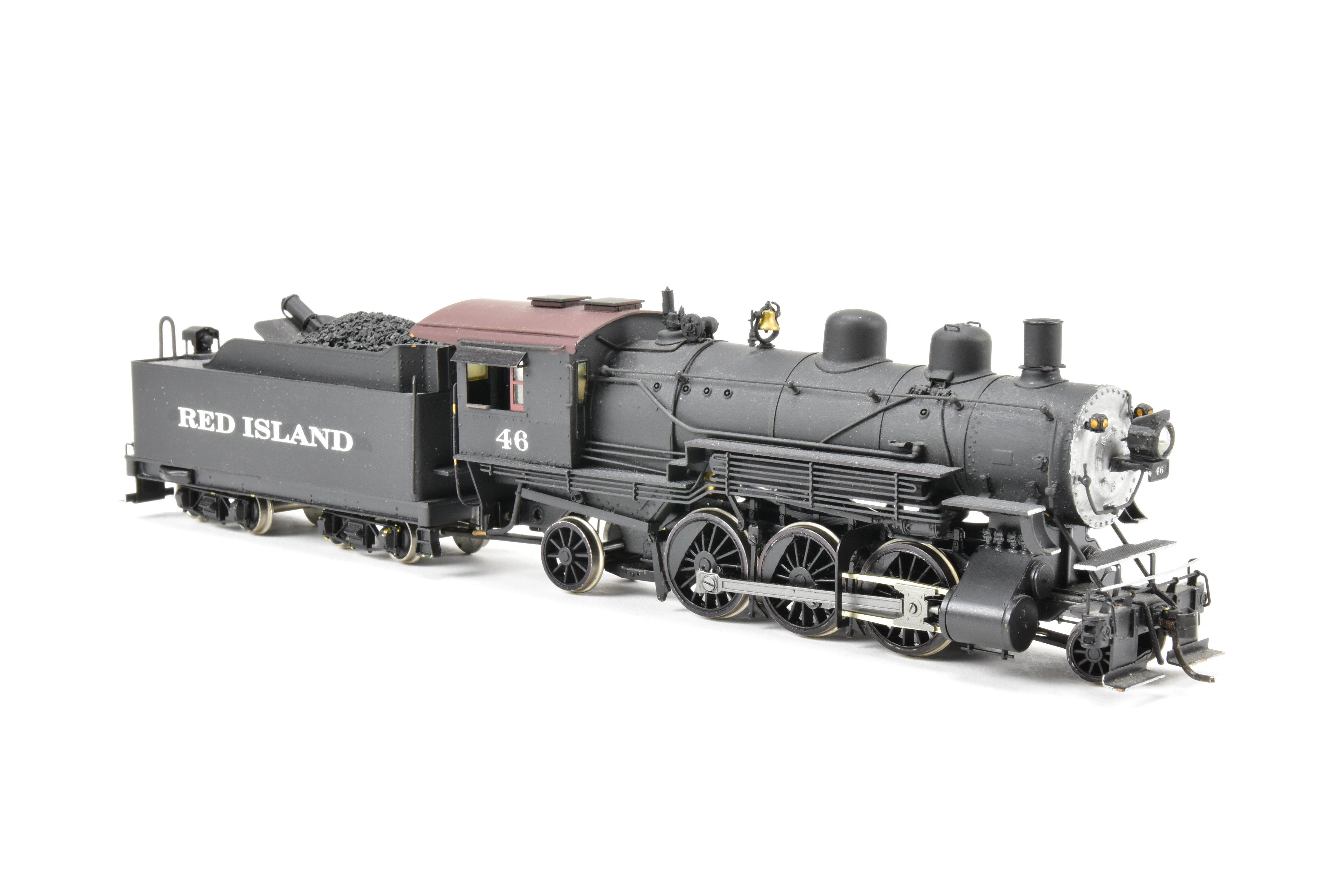 HO Scale Brass PFM - Fujiyama Northern Pacific 2-6-2 Class T-1 Prairie Model Train with Custom 'Red Island 46' Painting