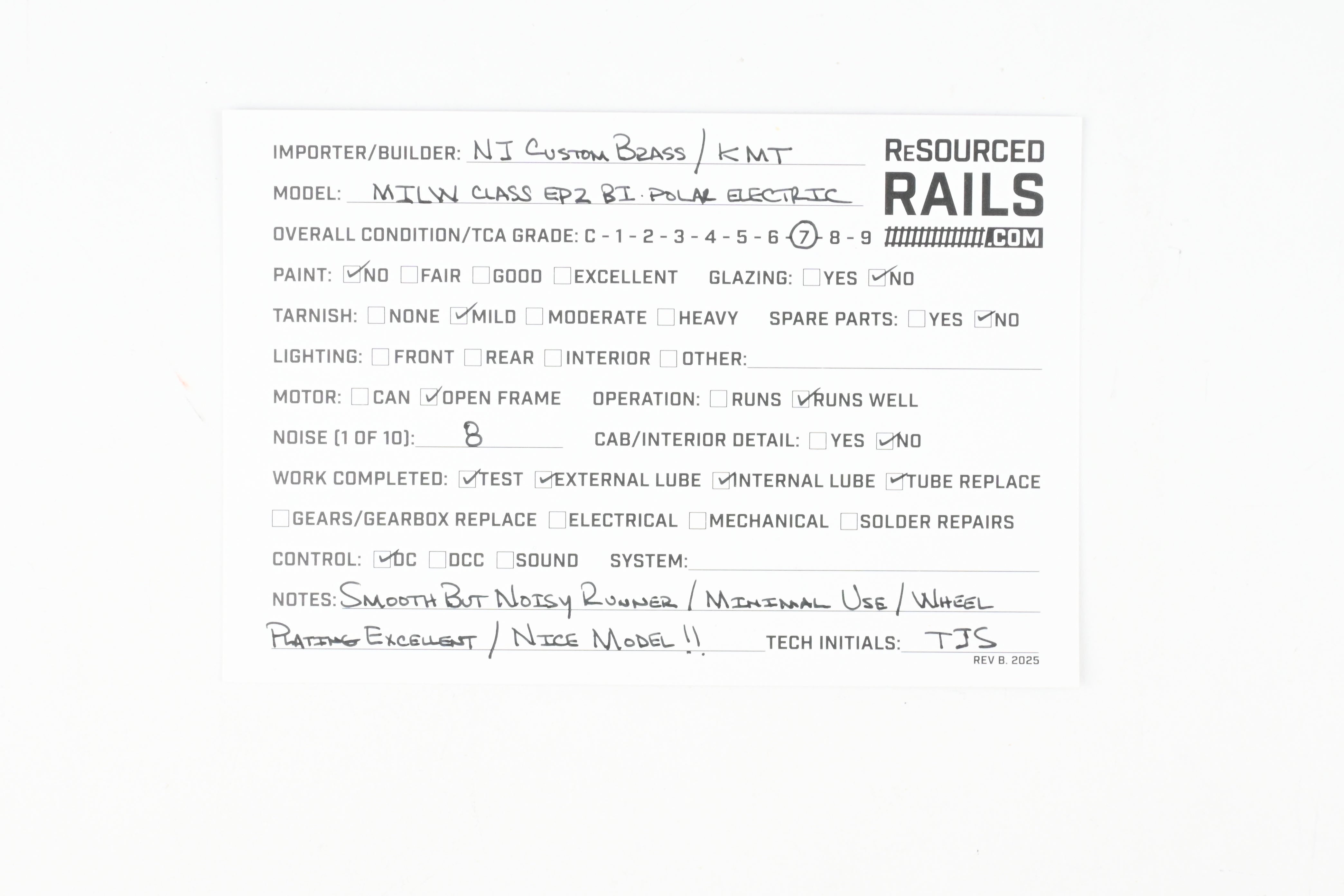 HO Scale Brass NJ Custom-Made Milwaukee Road EP-2 BI-Polar Gearless Electric Locomotive Model - REBOXX Edition