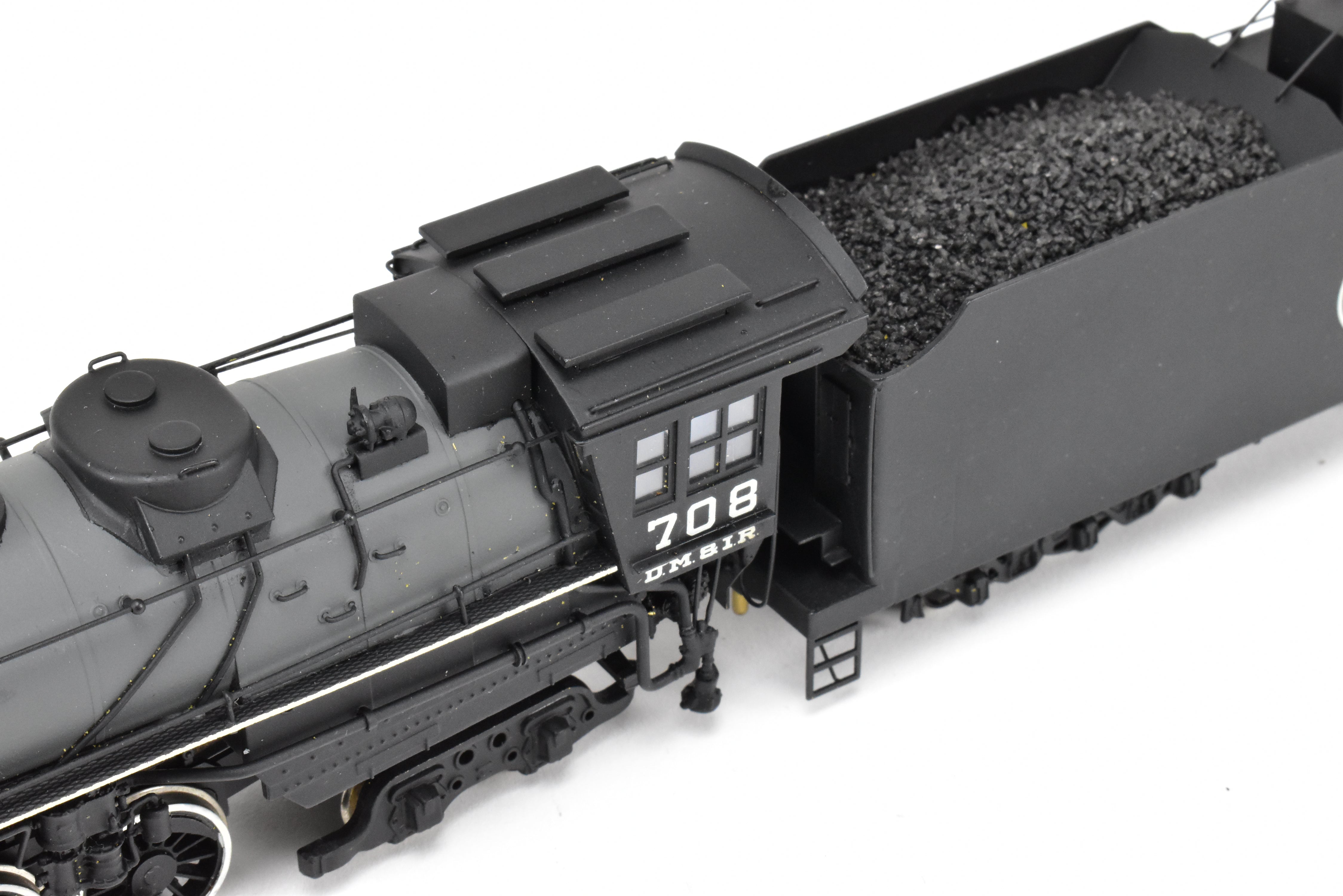 HO Brass Nickel - Plated DM&IR E - 4 Class 2 - 10 - 4 Texas Type Custom Painted Locomotive No. 708