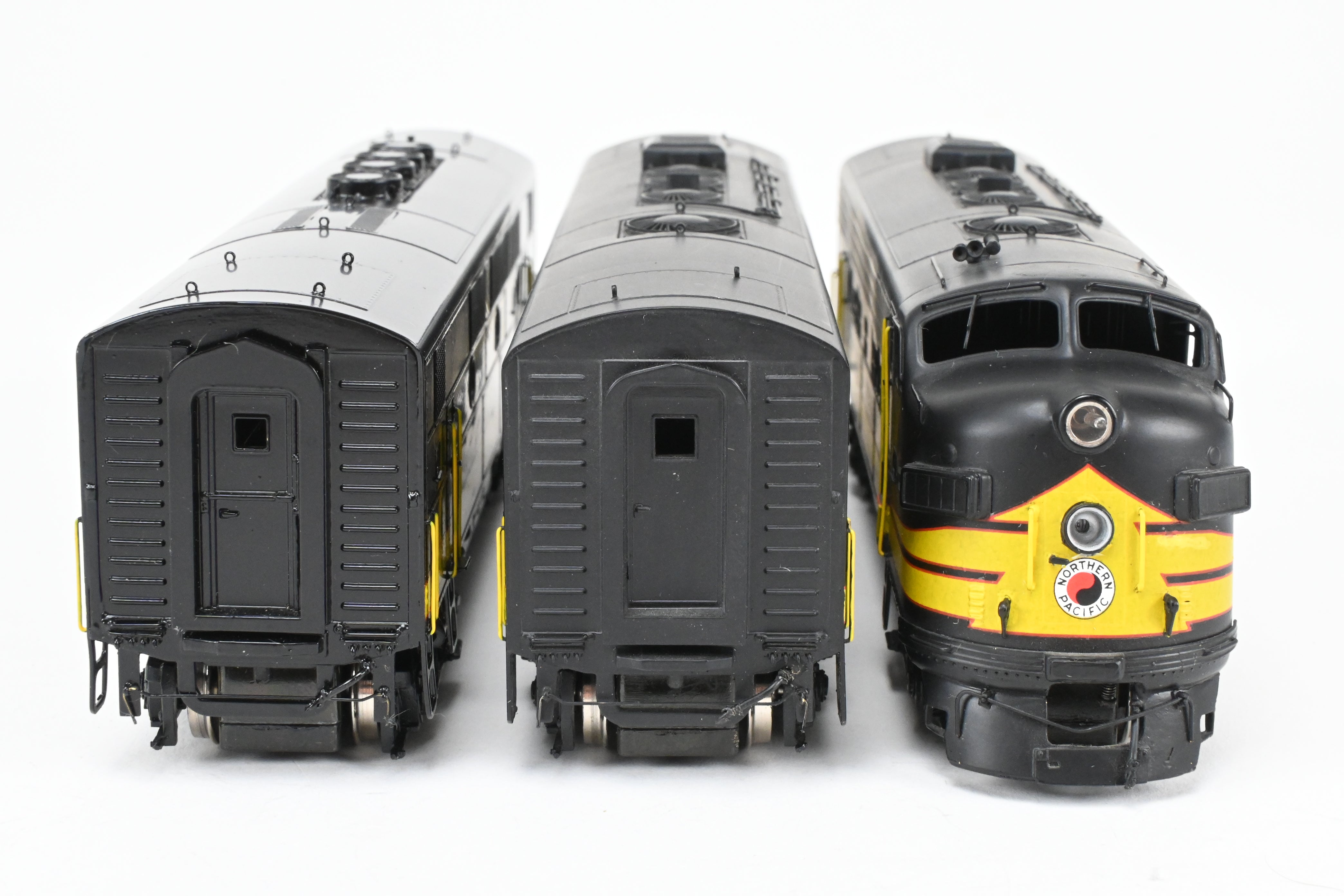 HO Scale Brass Model Train Set - Northern Pacific EMD F9A/F9B/F3B Set in Freight Scheme by Oriental Limited