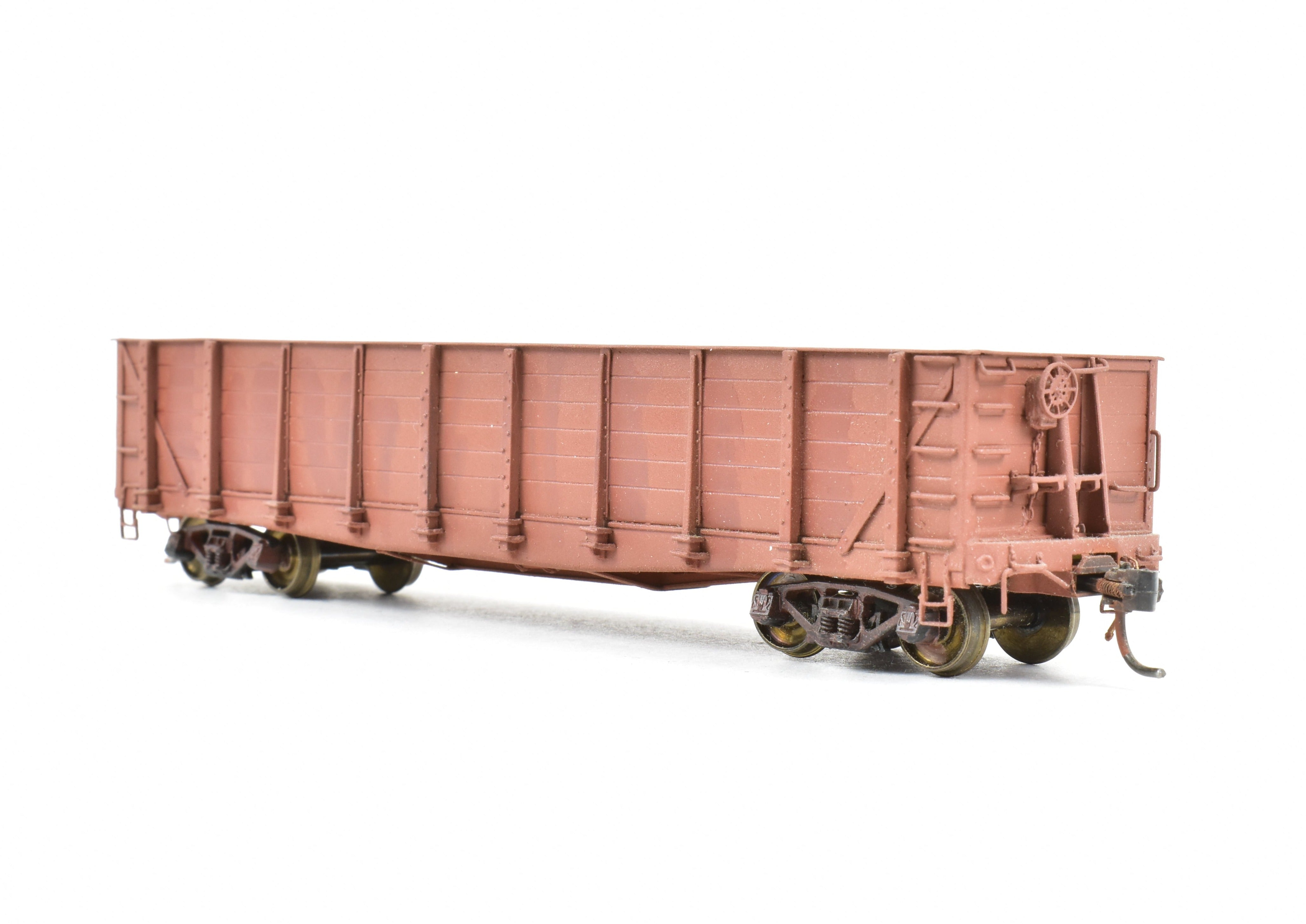 HO Scale Brass Model of Southern Pacific G-70-1/3/5 Sulfur Gondola by Pecos River Brass without Lettering