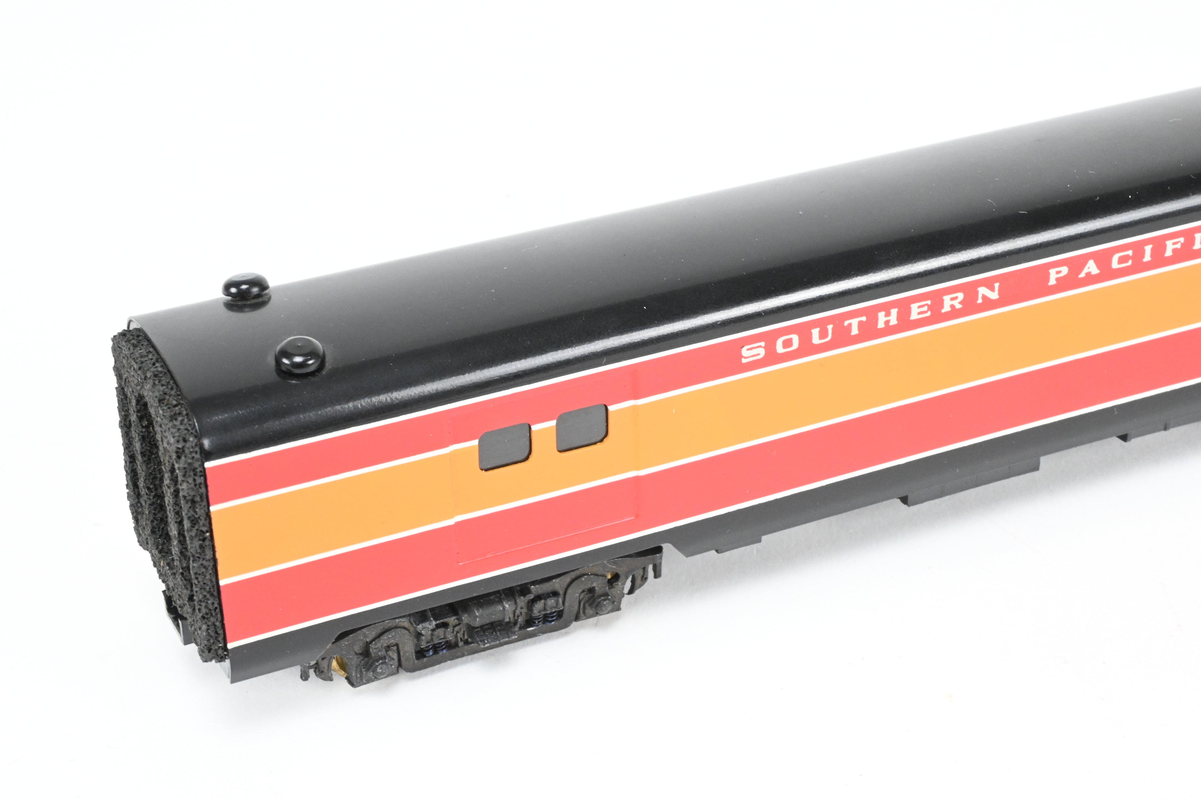 HO Scale Brass PFM Model Train - Tenshodo SP Brand Southern Pacific Baggage Flush Side Factory Painted Daylight Shorty Cars