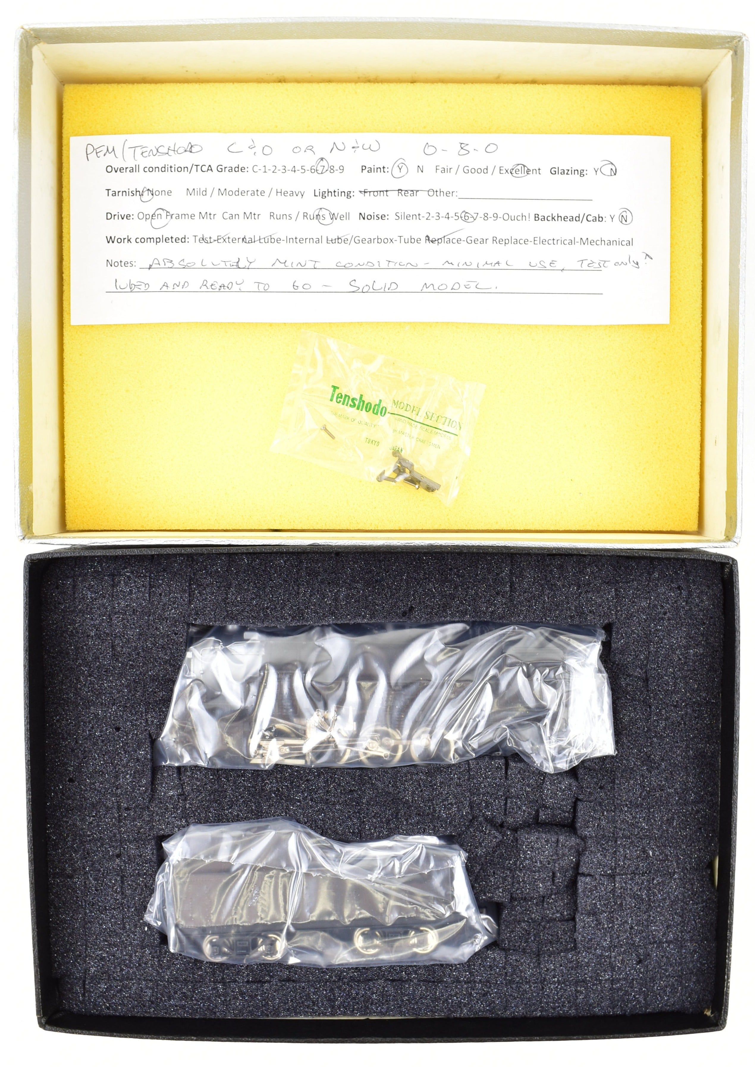 HO Scale Brass PFM - Tenshodo Chesapeake & Ohio and Norfolk & Western 0 - 8 - 0 Switcher Freight Locomotive Model