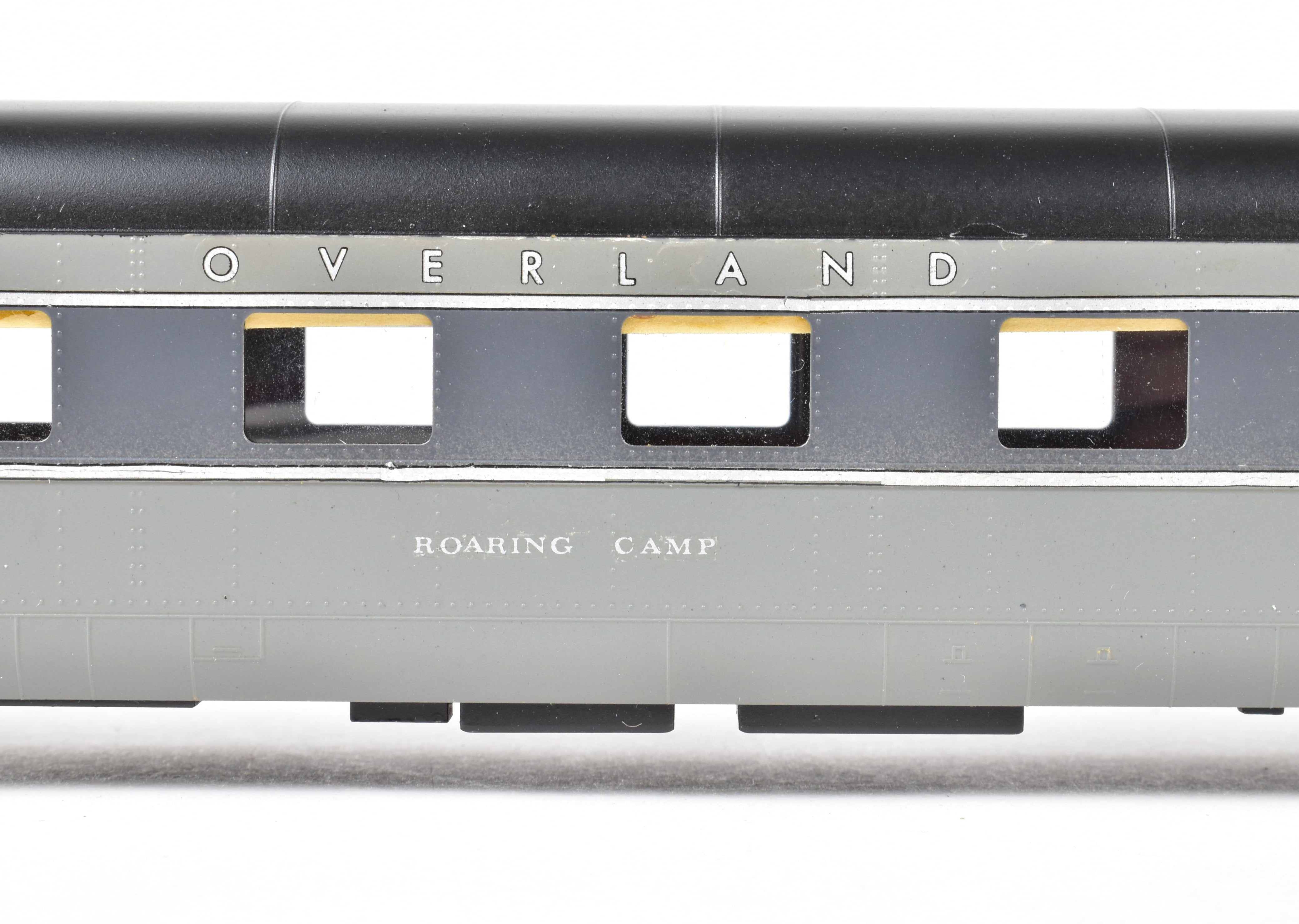 HO Scale Brass Model Train Set - Oriental Limited SP/UP/C&NW UP Union Pacific The Forty Niner 8-Car Set in Two-Tone Gray with Overland Lettering