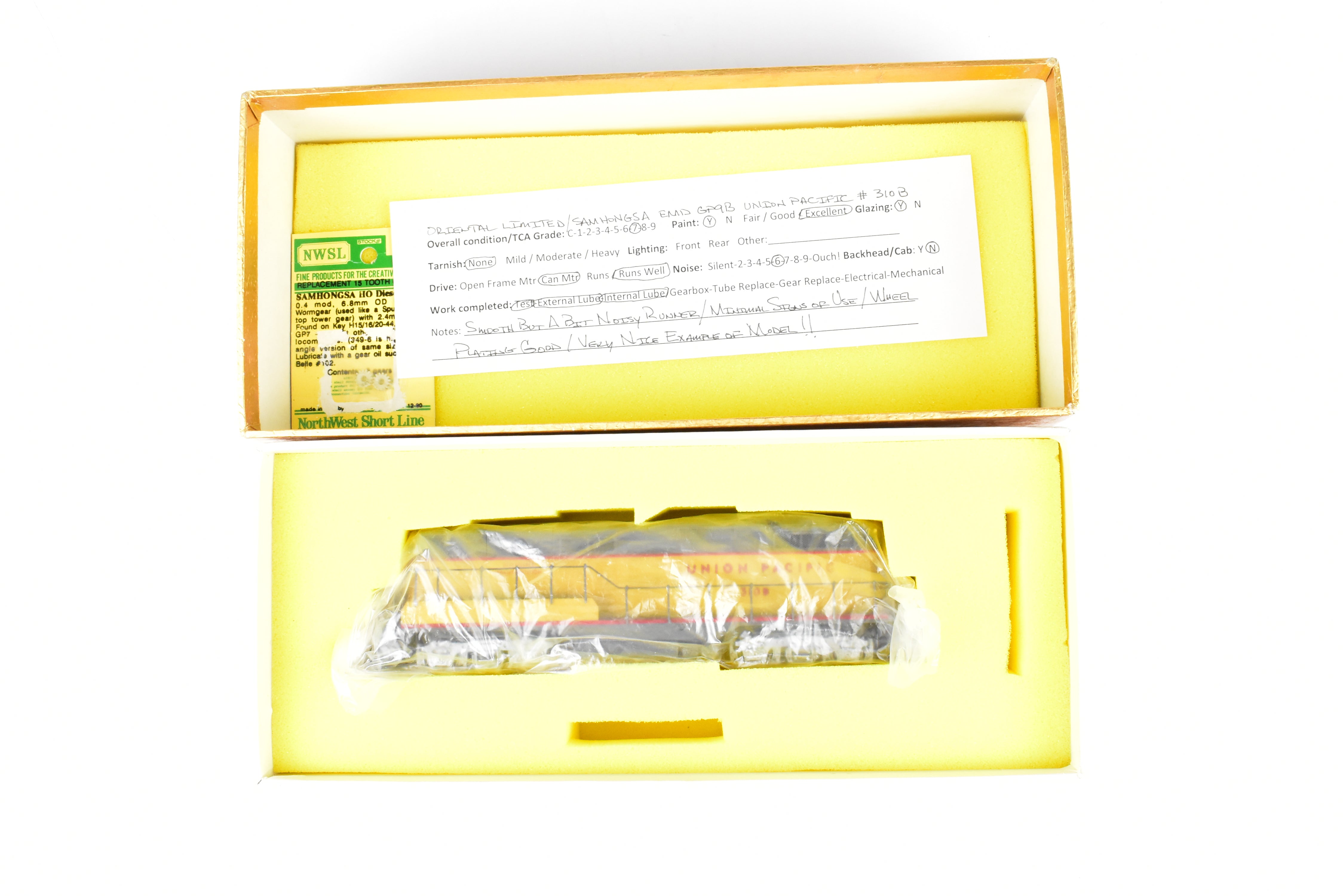HO Brass Oriental Limited Union Pacific EMD GP9 1750 HP Cabless B-Unit CP #310B