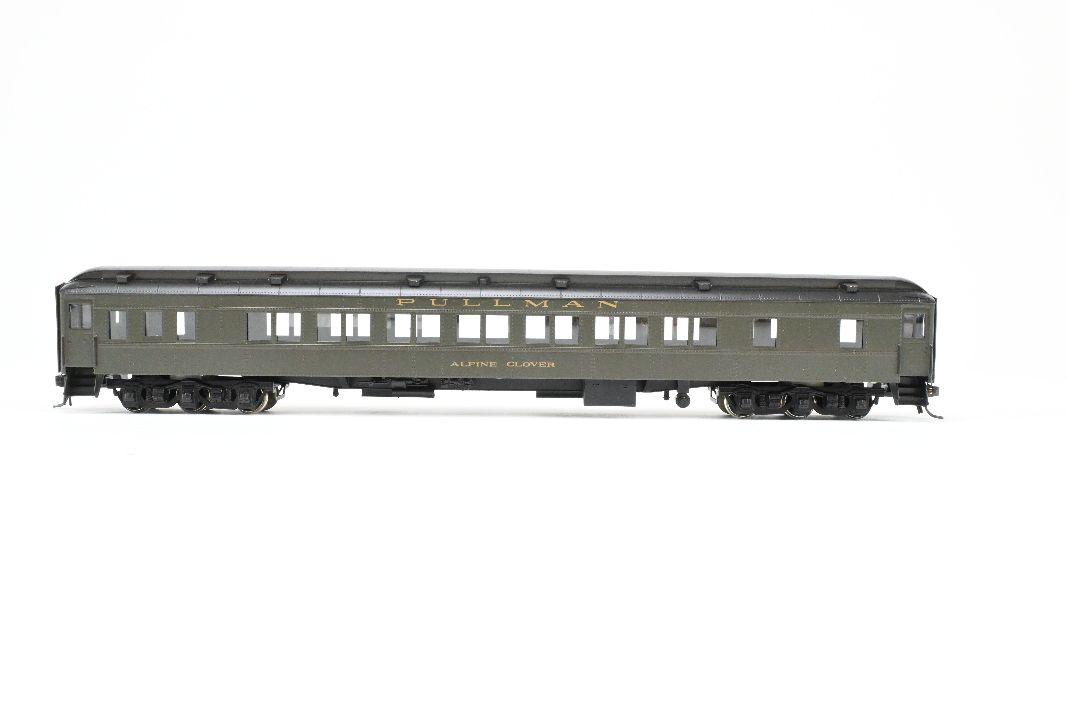 HO Scale Brass Soho Pullman Sleeper Model of Various Roads - Denver & Rio Grande Western Alpine Clover with 14 - Section HW Design
