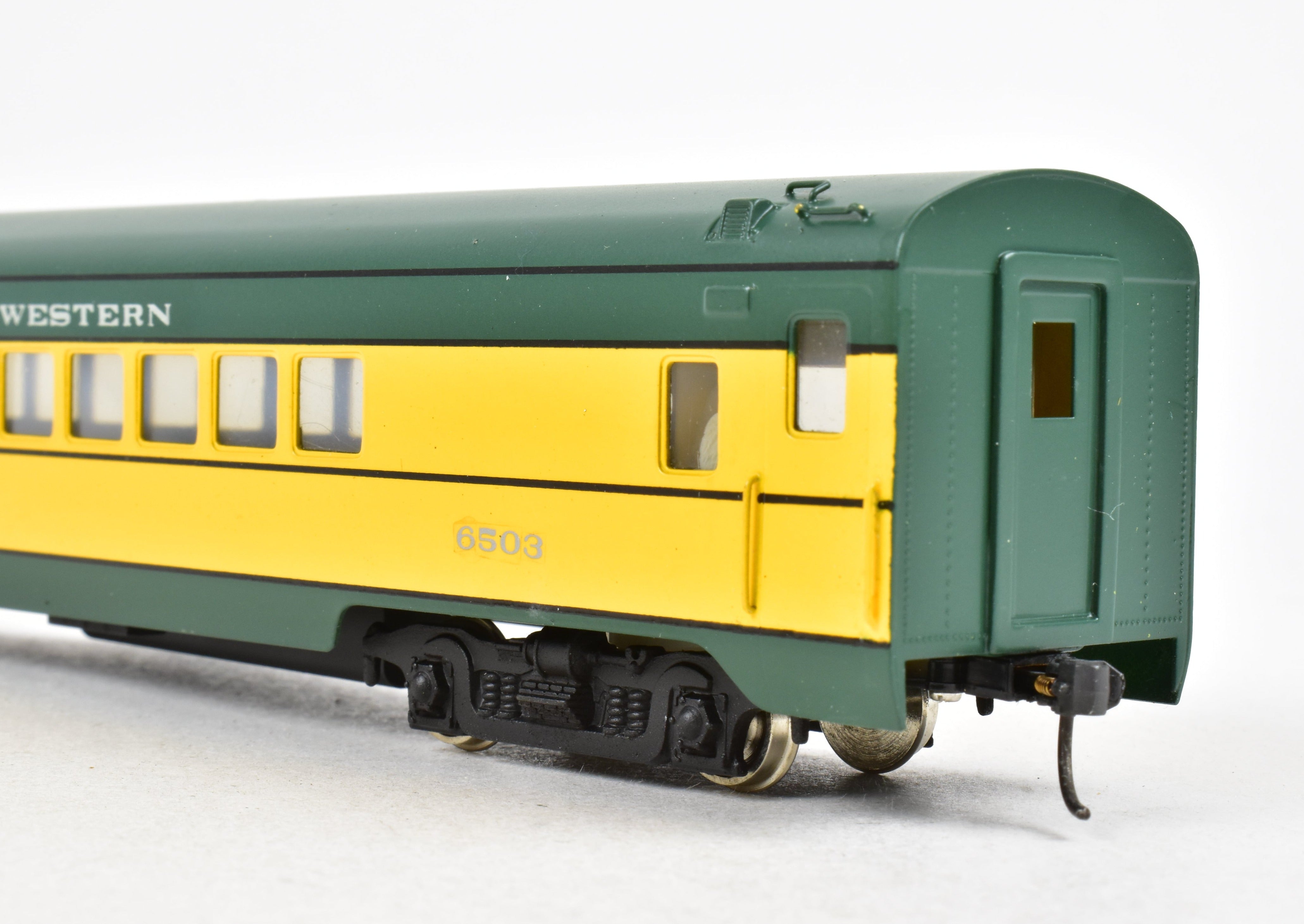 HO Brass NPP Nickel Plate 2-Car Baggage & Parlor Set Factory Painted C&NW