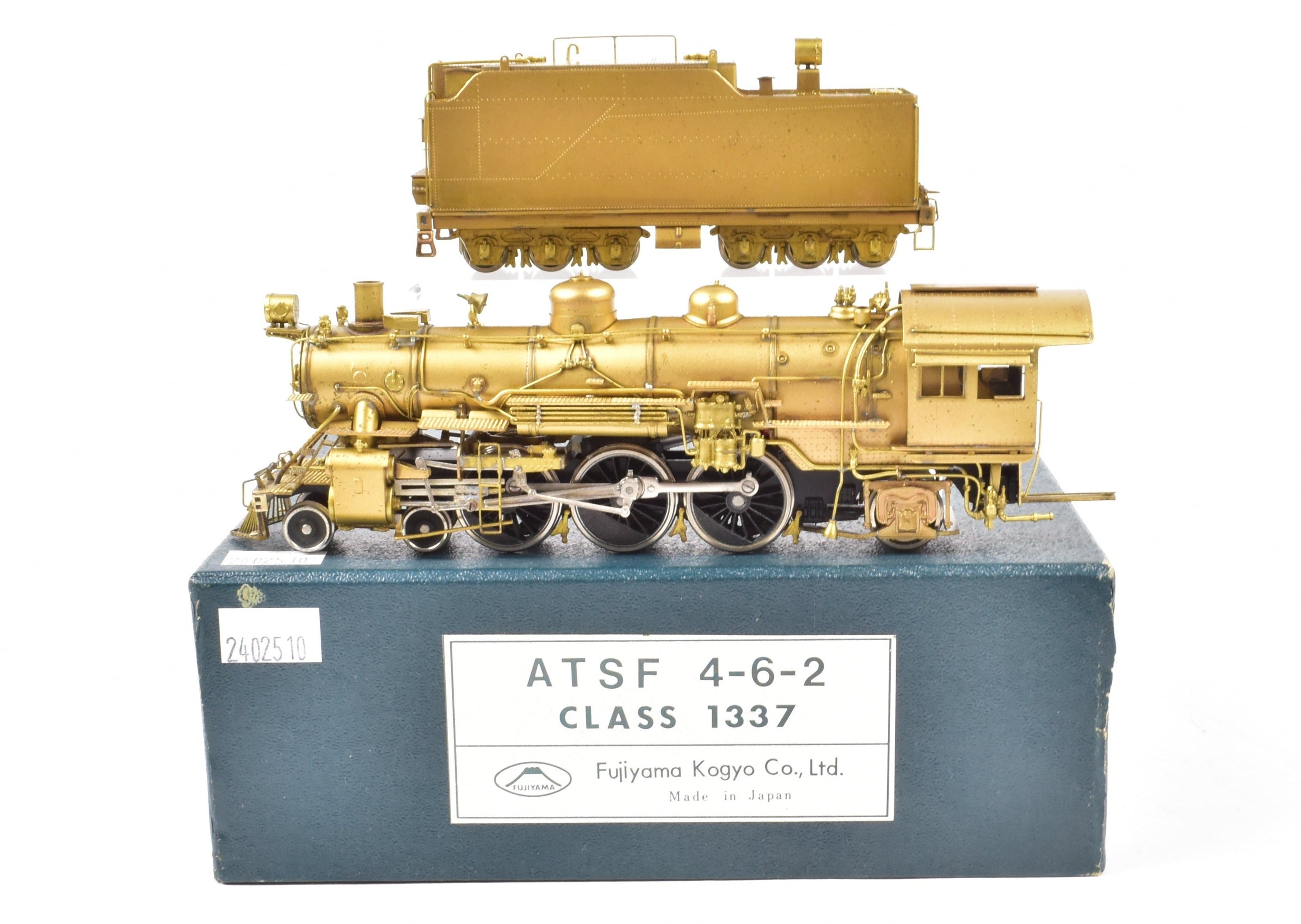 High - Quality HO Scale Brass Pacific Fast Mail Locomotive Model - Fujiyama ATSF Santa Fe 4 - 6 - 2 Class 1337 Pacific