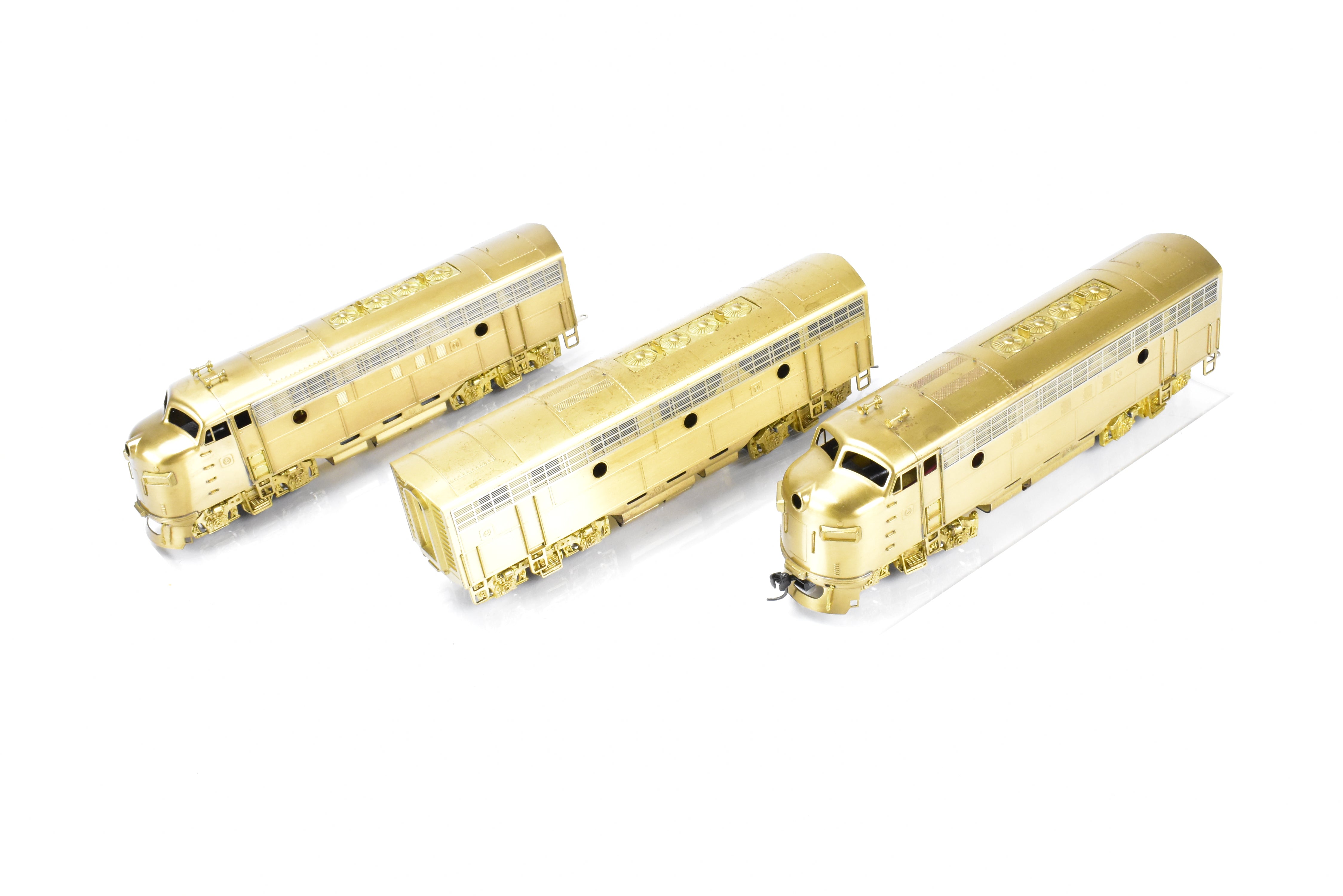 HO Scale Brass Oriental Limited Model Train Various Road EMD F3A/F3B/F3A Phase IV 1500 HP 3-Unit Set for Collectors